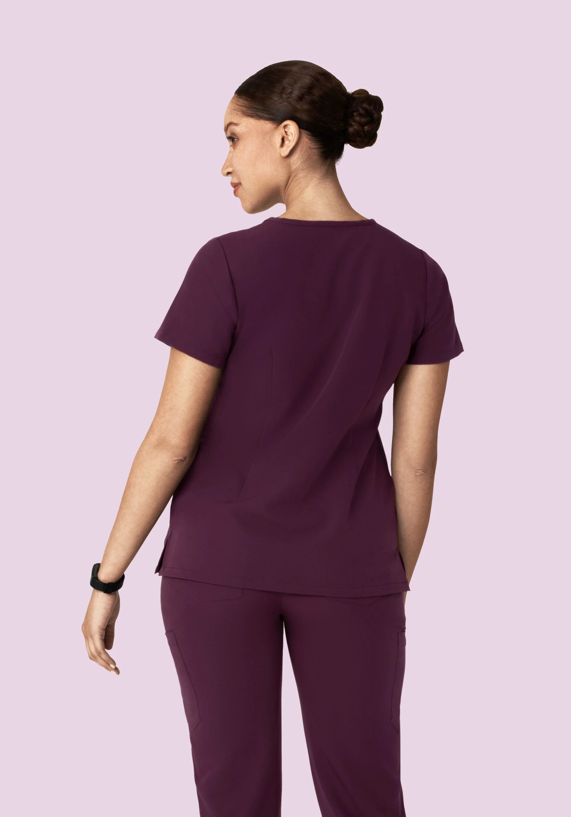 5 Pocket Notch Neck Top Açaí - Image 4
