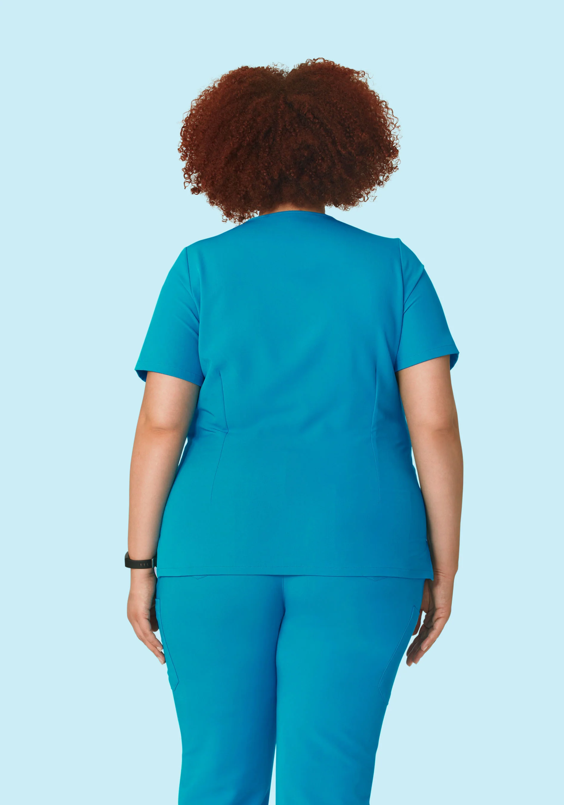 5 Pocket Notch Neck Top Azure - Image 7