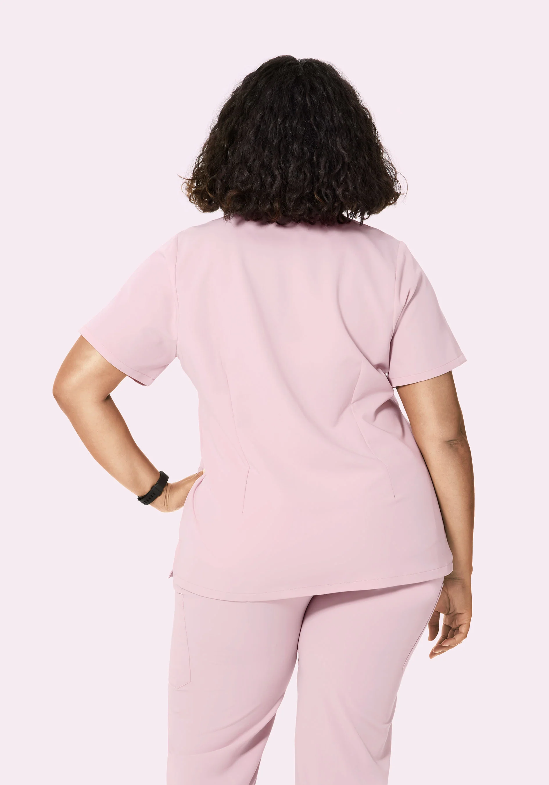 5 Pocket Notch Neck Top Blush Blossom - Image 8