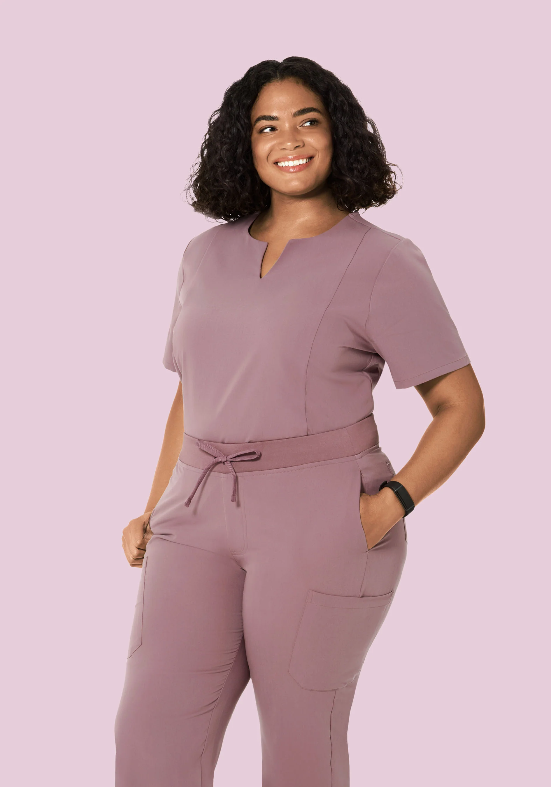 5 Pocket Notch Neck Top Dusk - Image 6