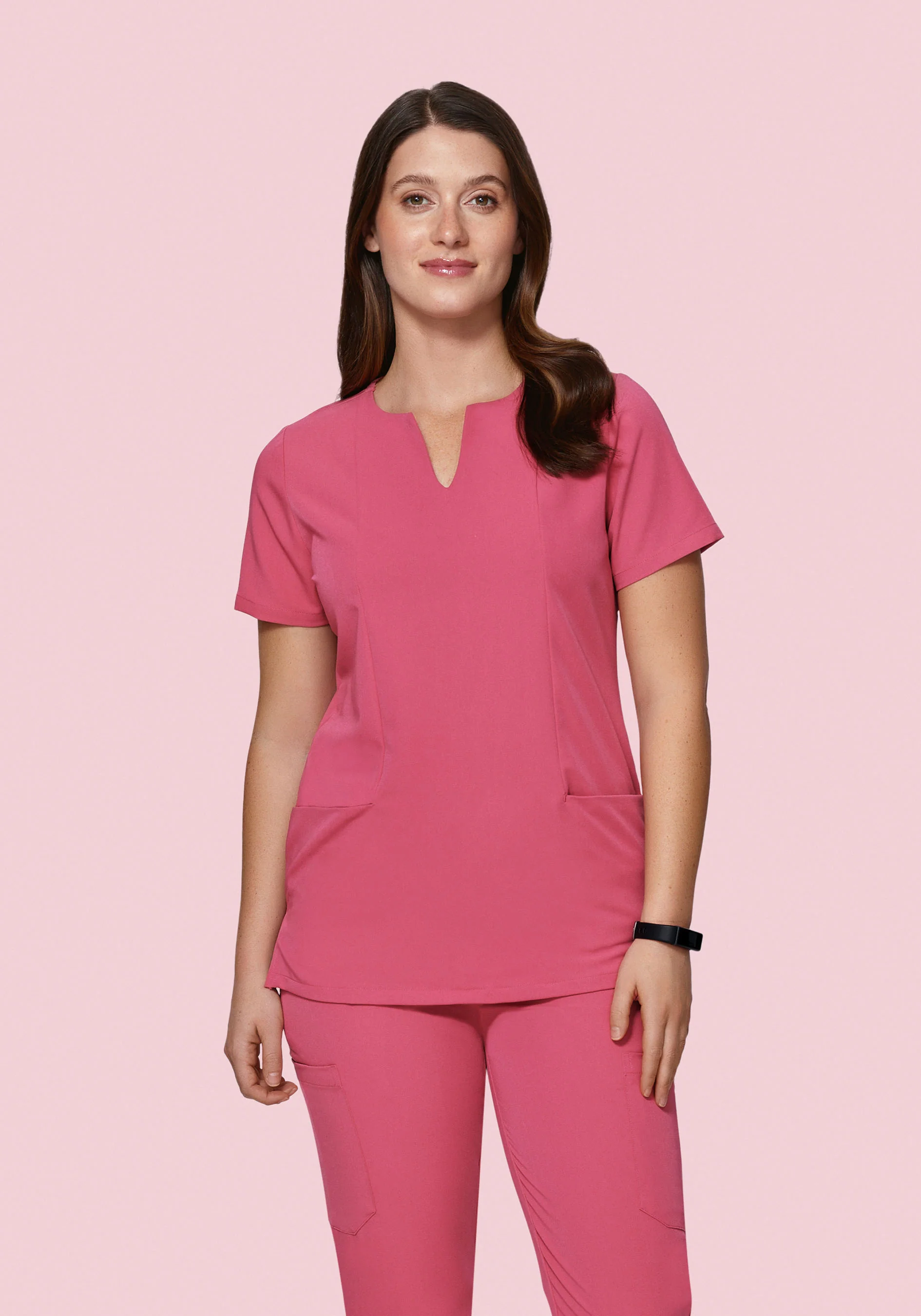 5 Pocket Notch Neck Top Jaipur Pink - Image 2