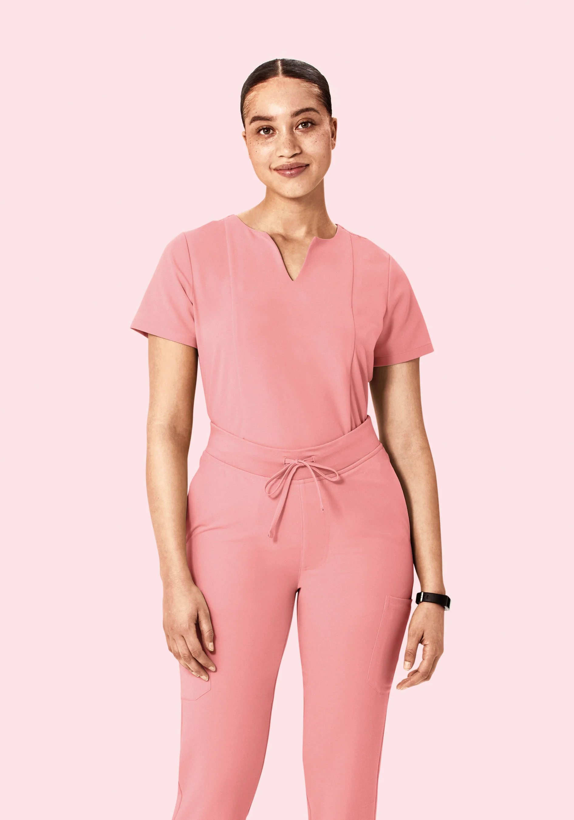 5 Pocket Notch Neck Top Sorbet - Image 2