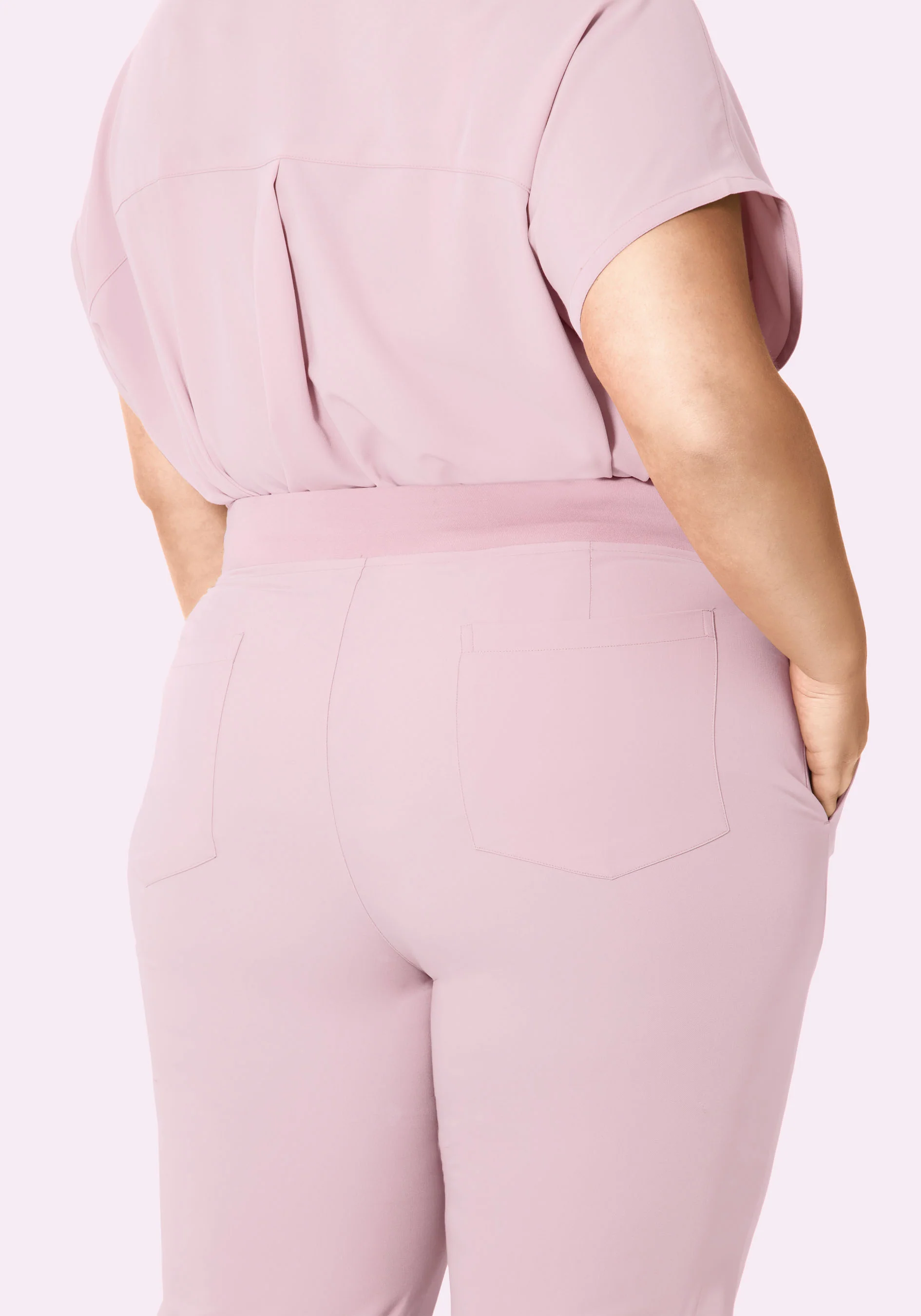 6 Pocket Slim Pants Blush Blossom - Image 8