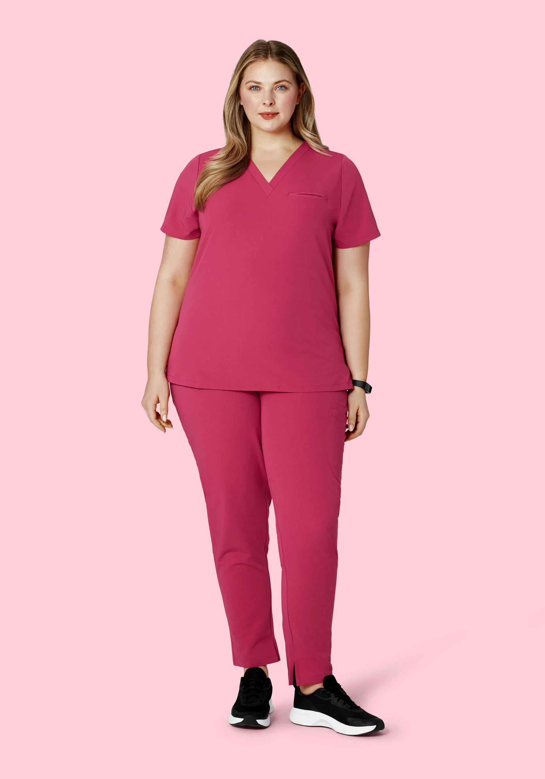6 Pocket Slim Pants Deep Magenta - Image 6