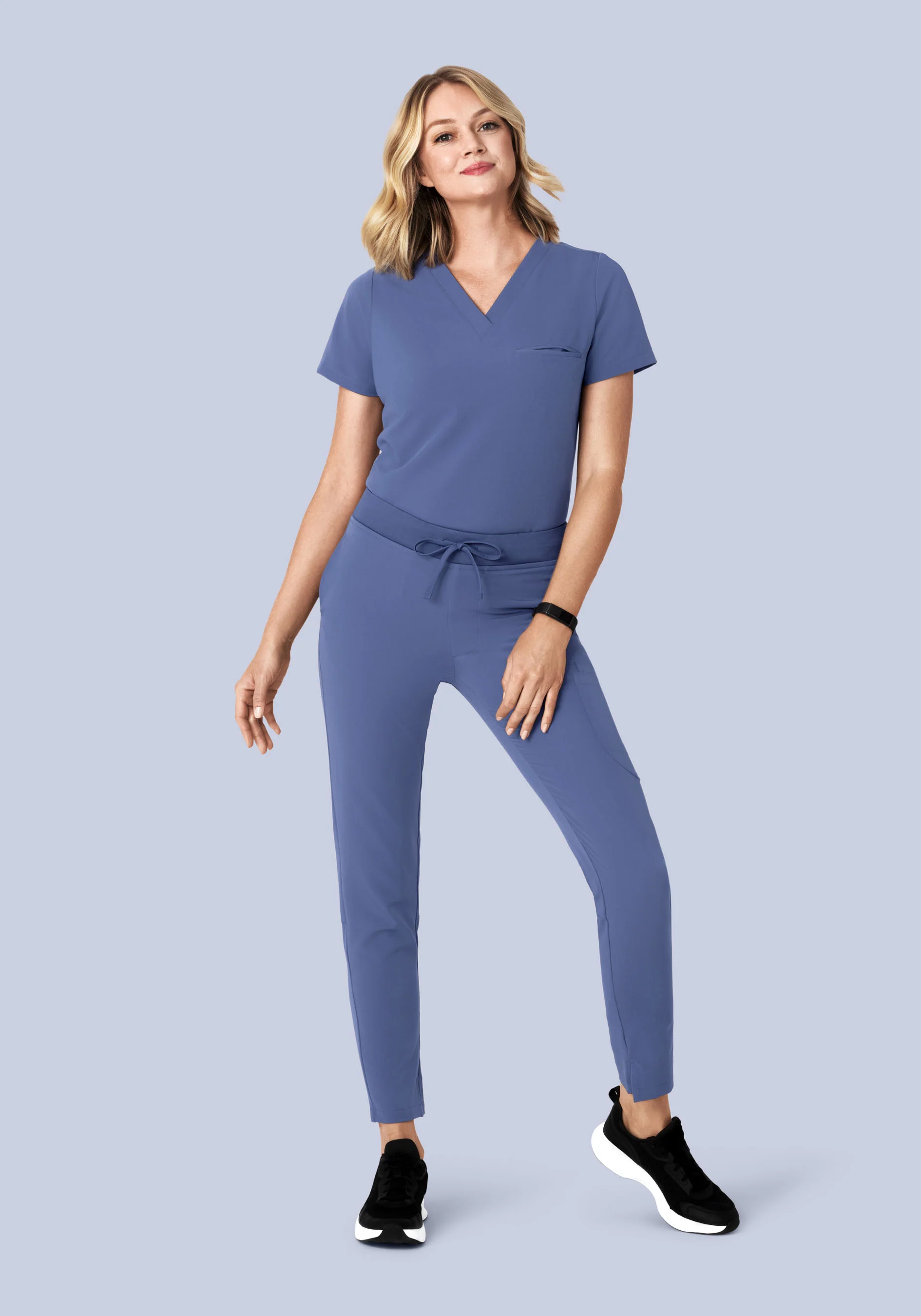 6 Pocket Slim Pants Deep Periwinkle - Image 2