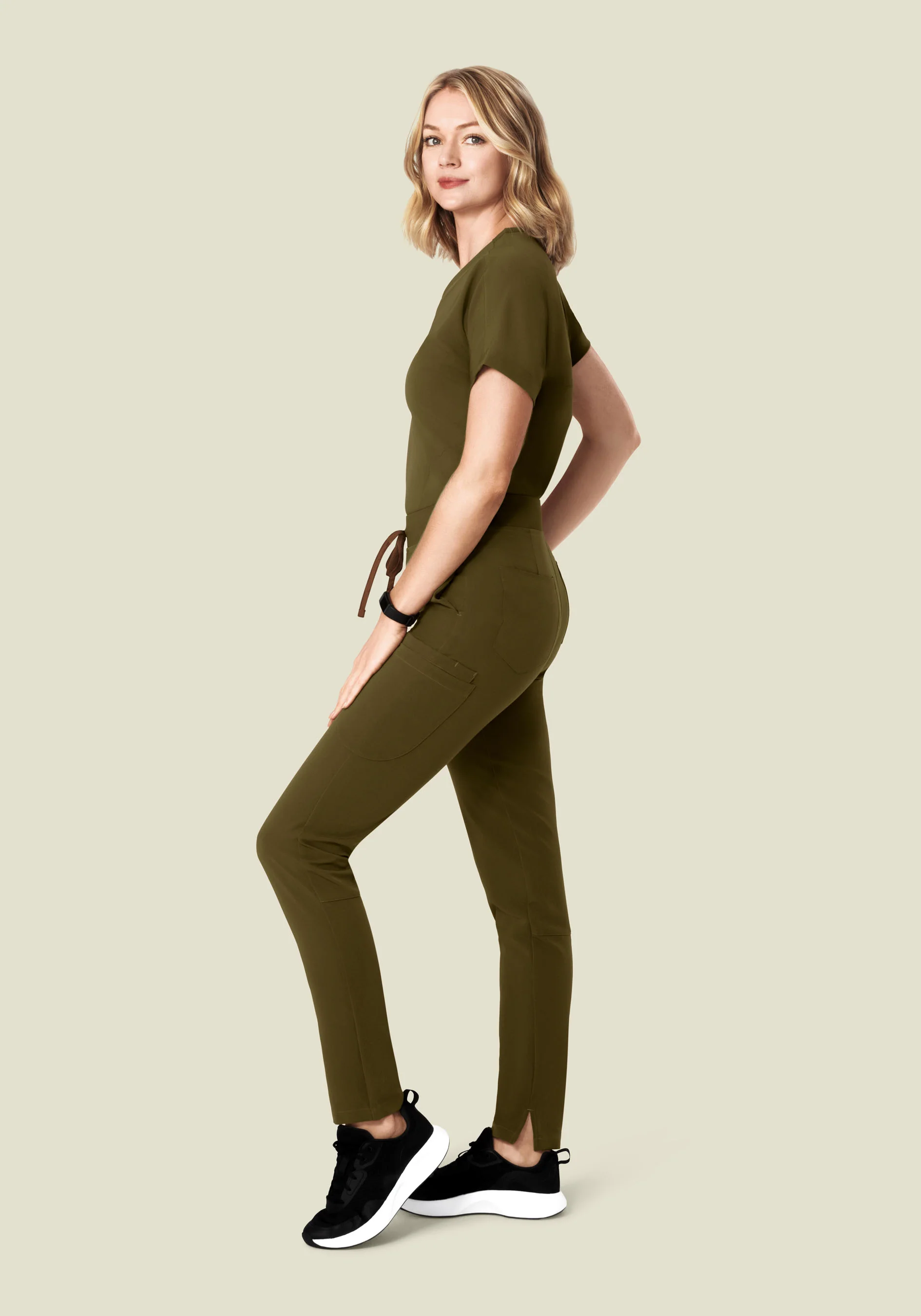 6 Pocket Slim Pants Manzanilla - Image 2
