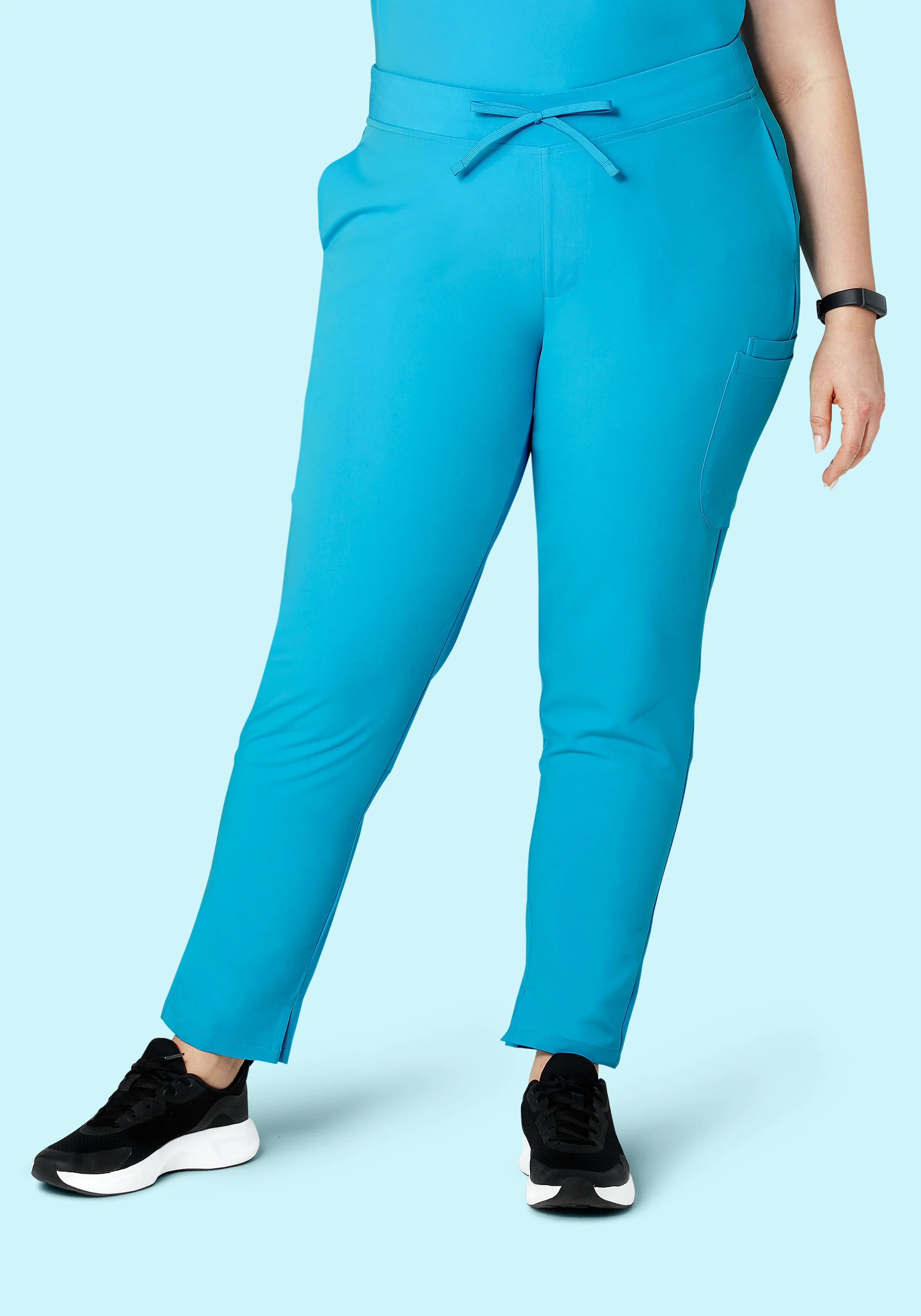 6 Pocket Slim Pants Pacific Blue - Image 5