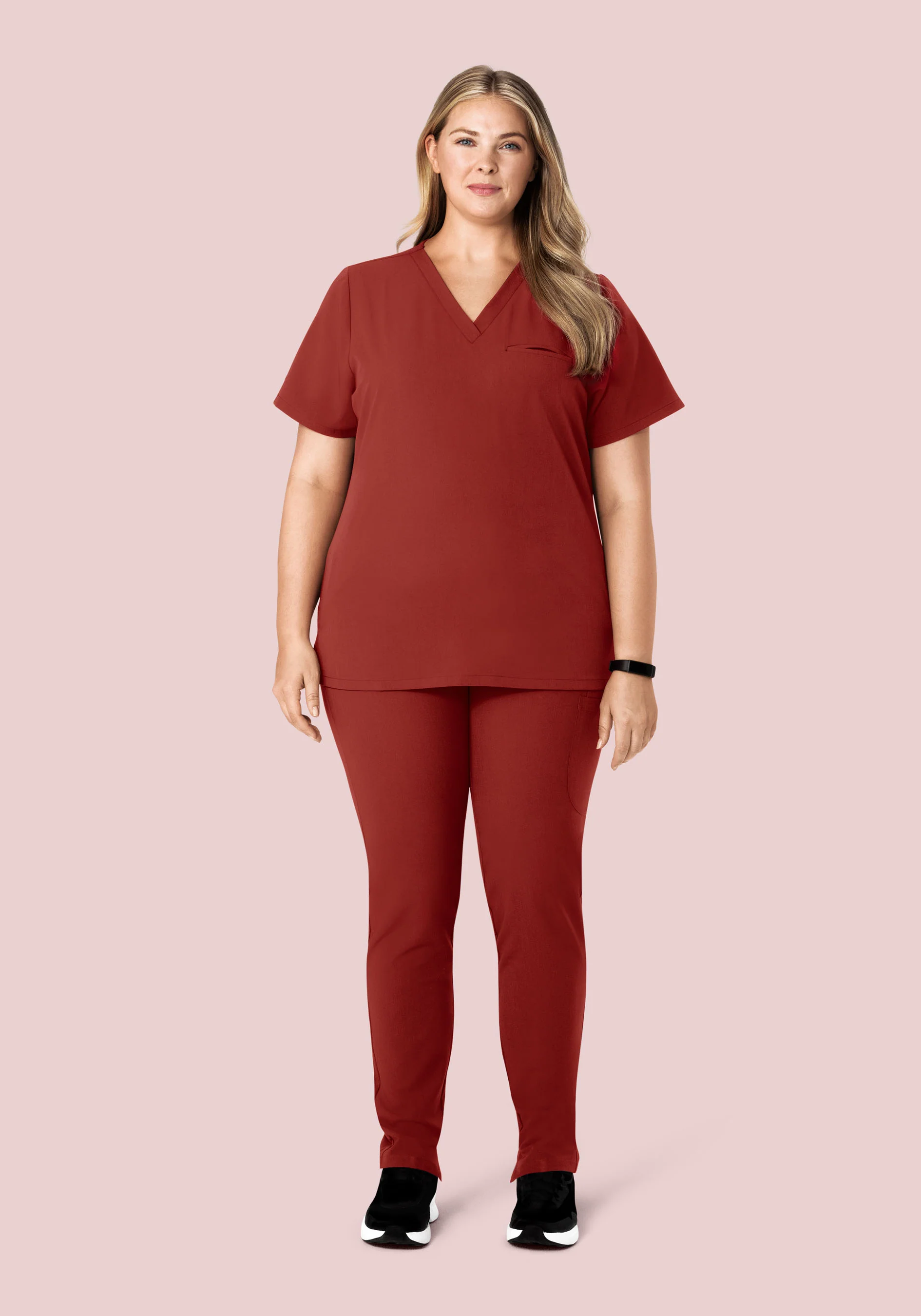 6 Pocket Slim Pants Rosewood - Image 8