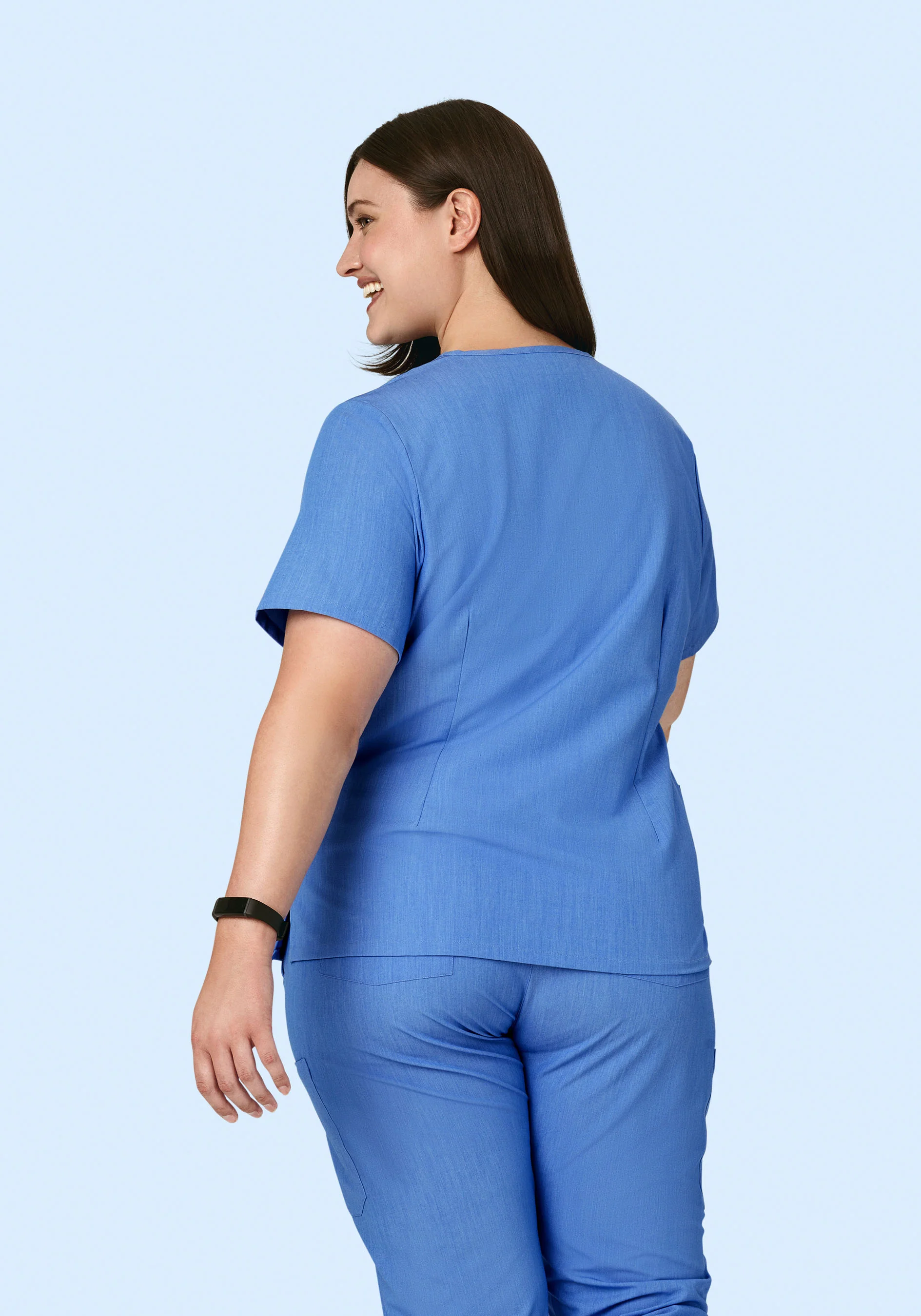 6 Pocket Top Heather Blue - Image 8