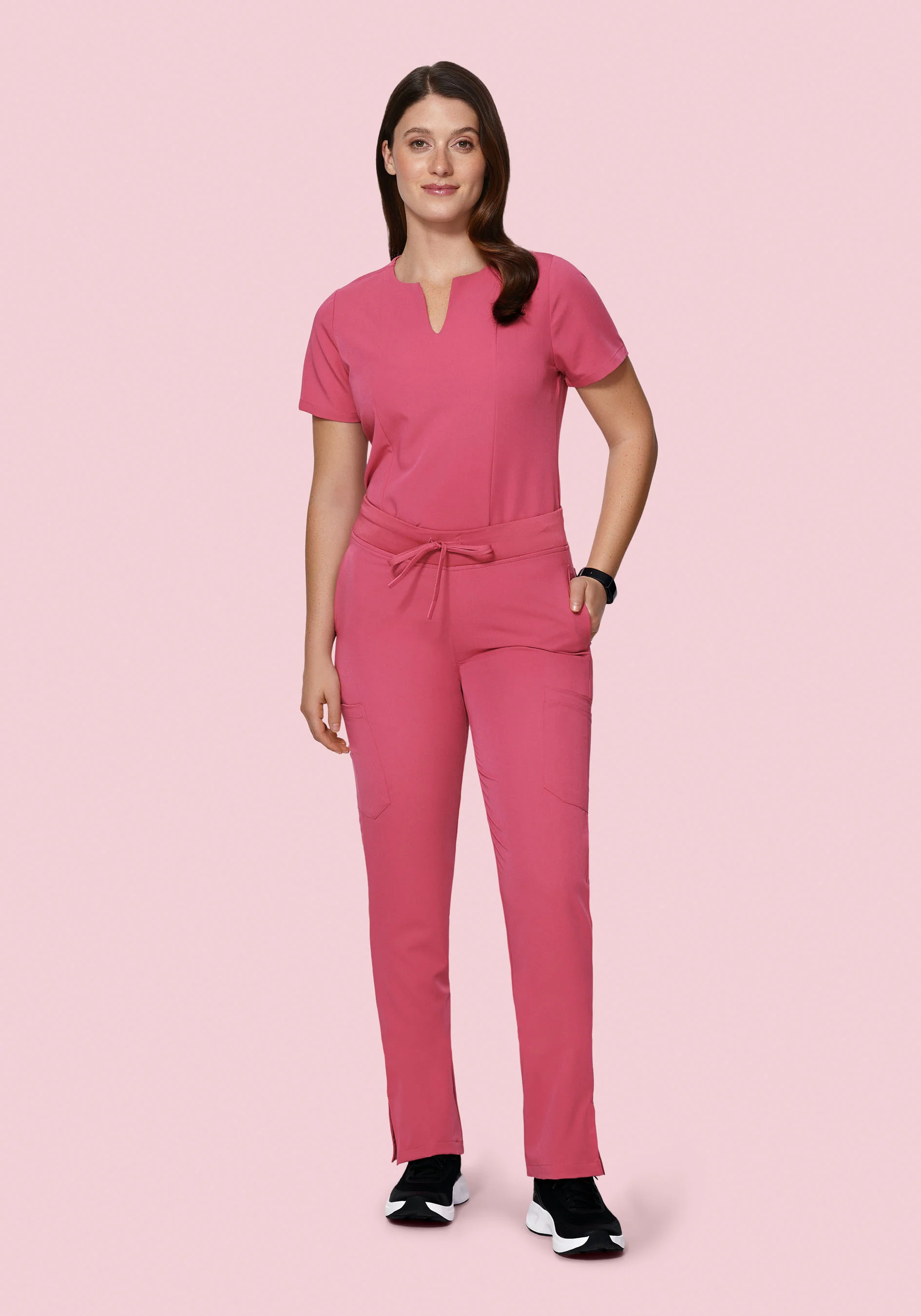 9 Pocket Cargo Pants Jaipur Pink - Image 2