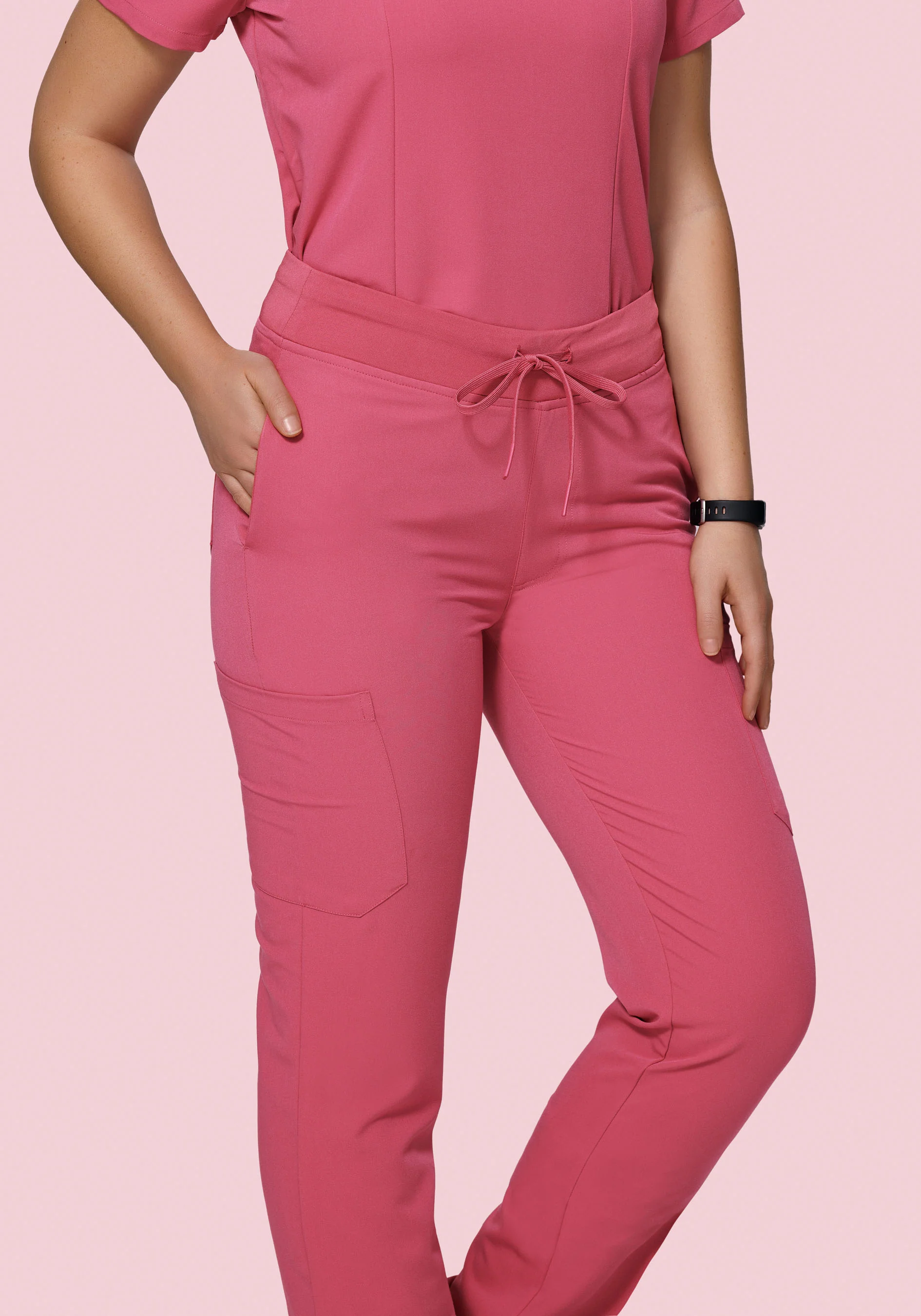 9 Pocket Cargo Pants Jaipur Pink - Image 6