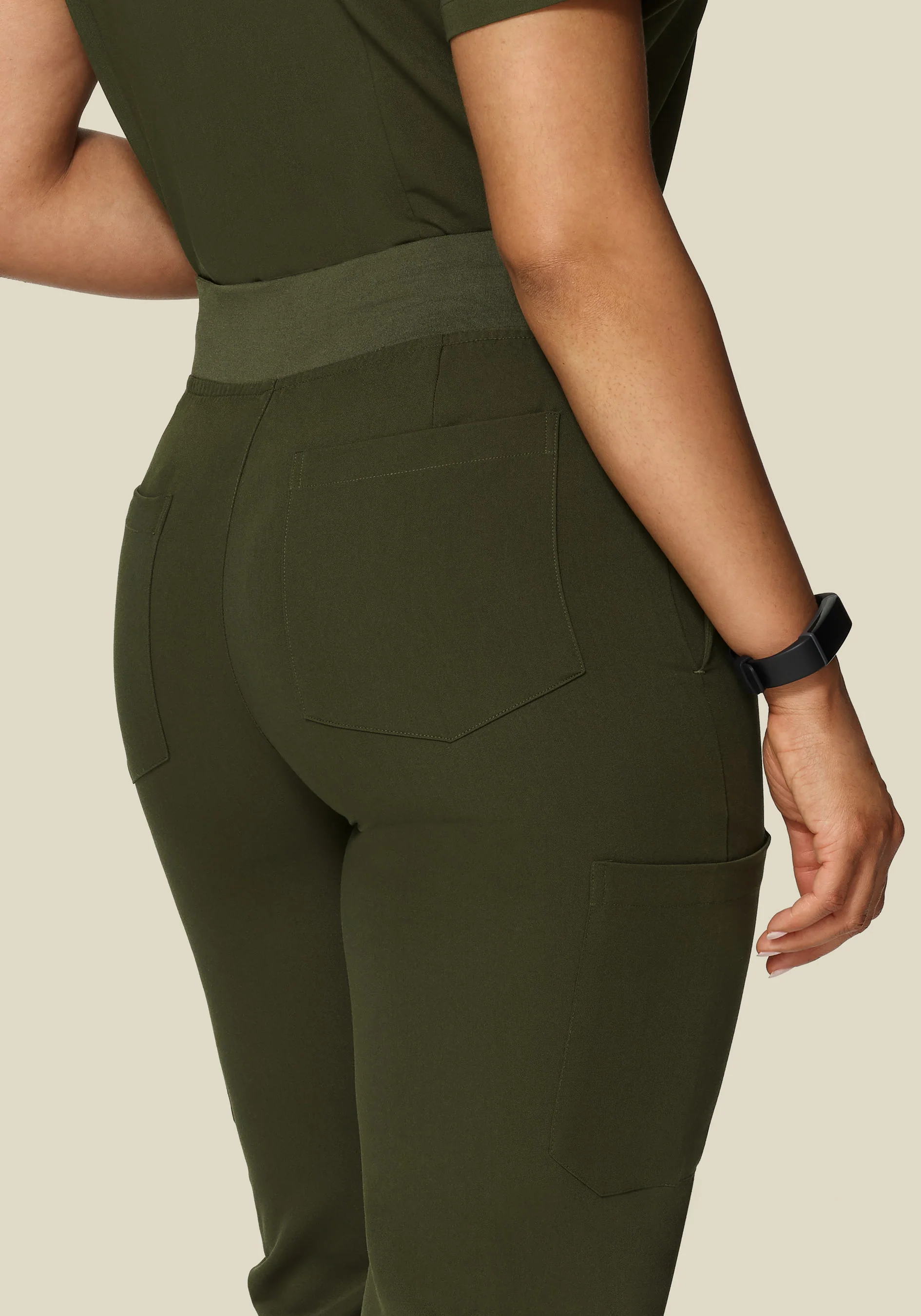 9 Pocket Cargo Pants Olive - Image 4