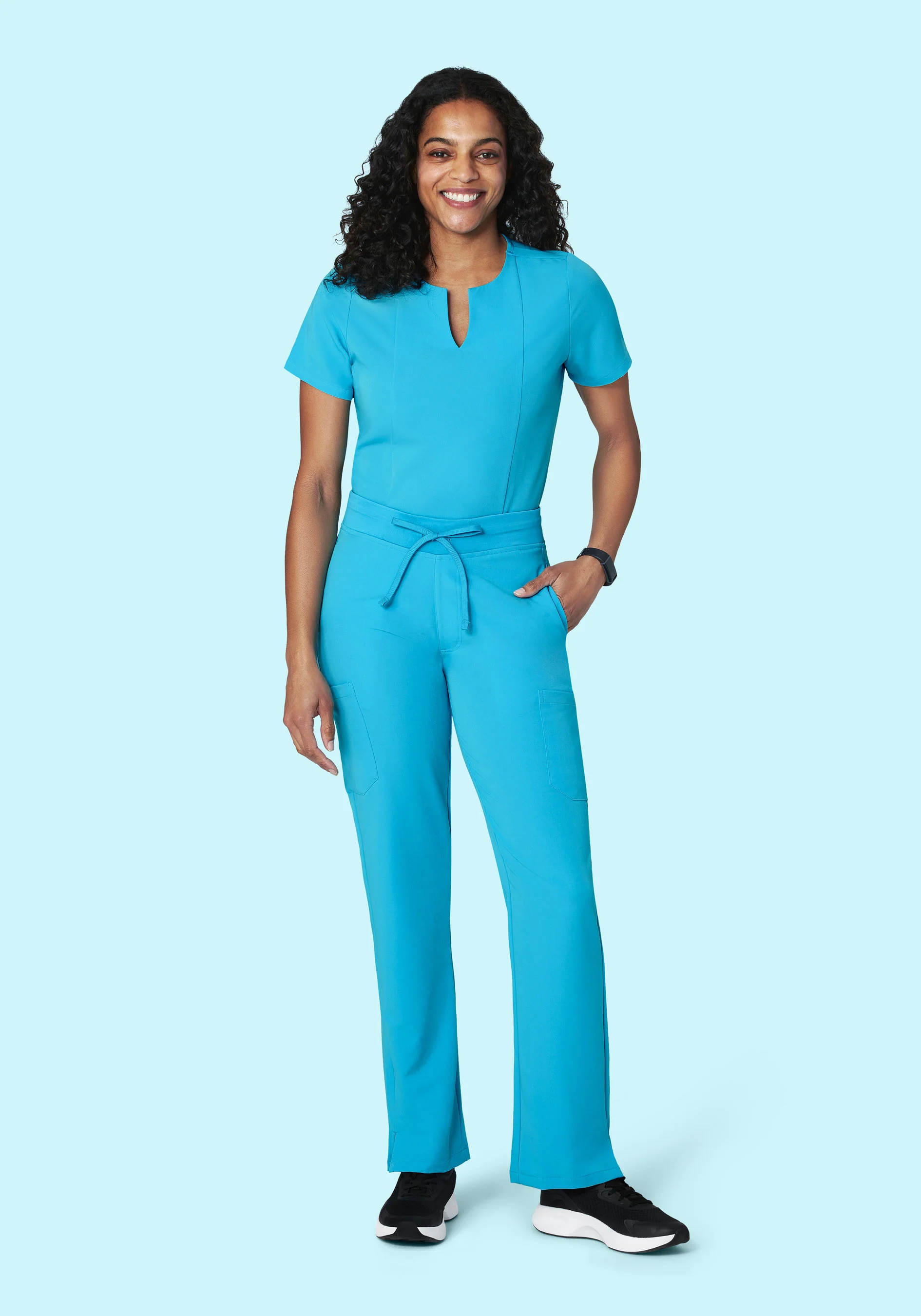 9 Pocket Cargo Pants Pacific Blue - Image 2