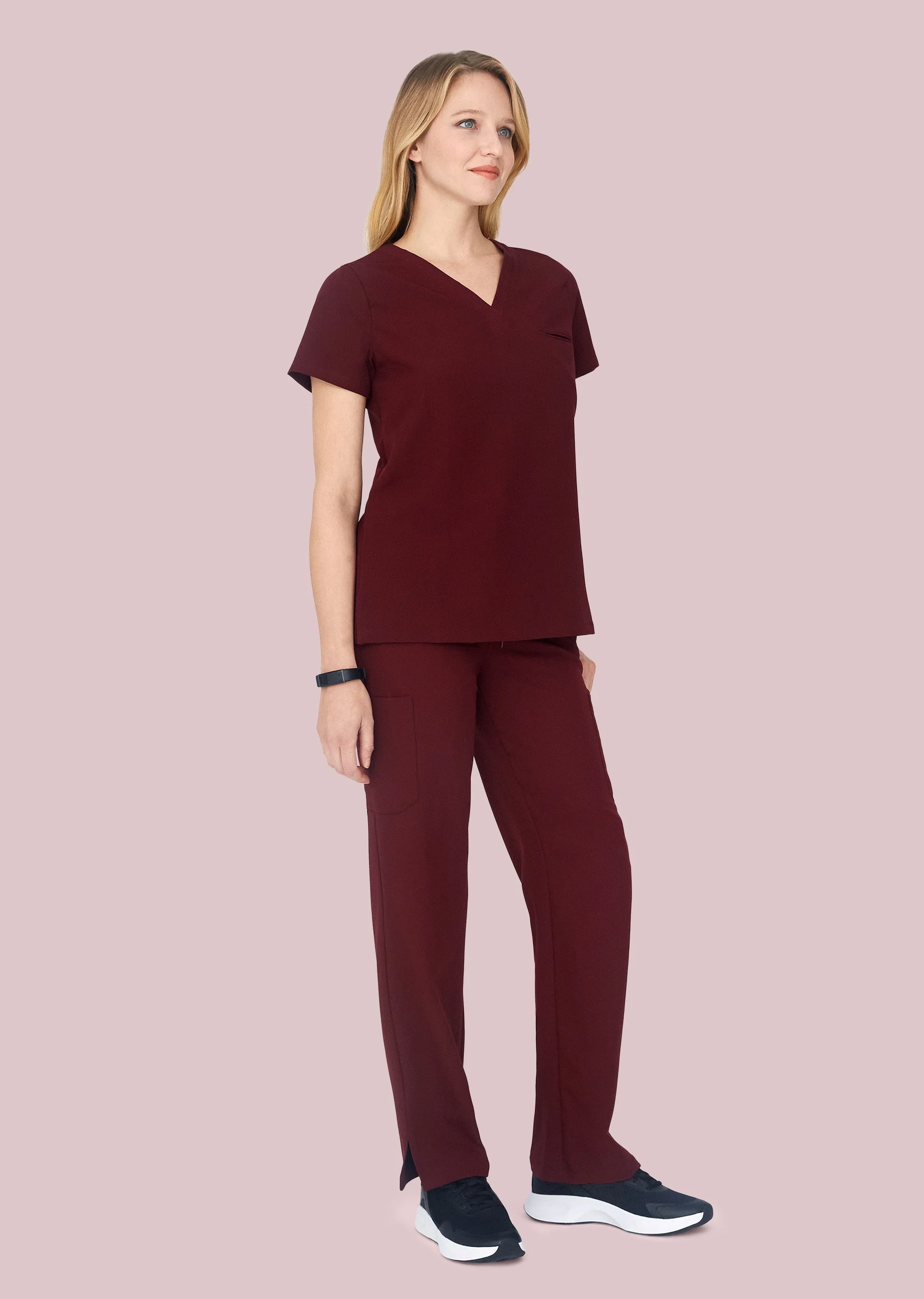 9 Pocket Cargo Pants Wine - Image 4