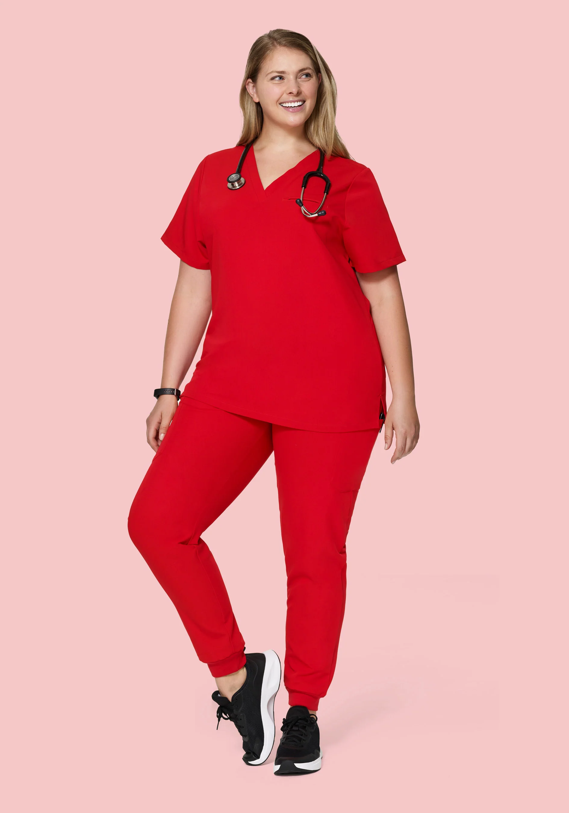 9 Pocket Joggers Candy Red - Image 4