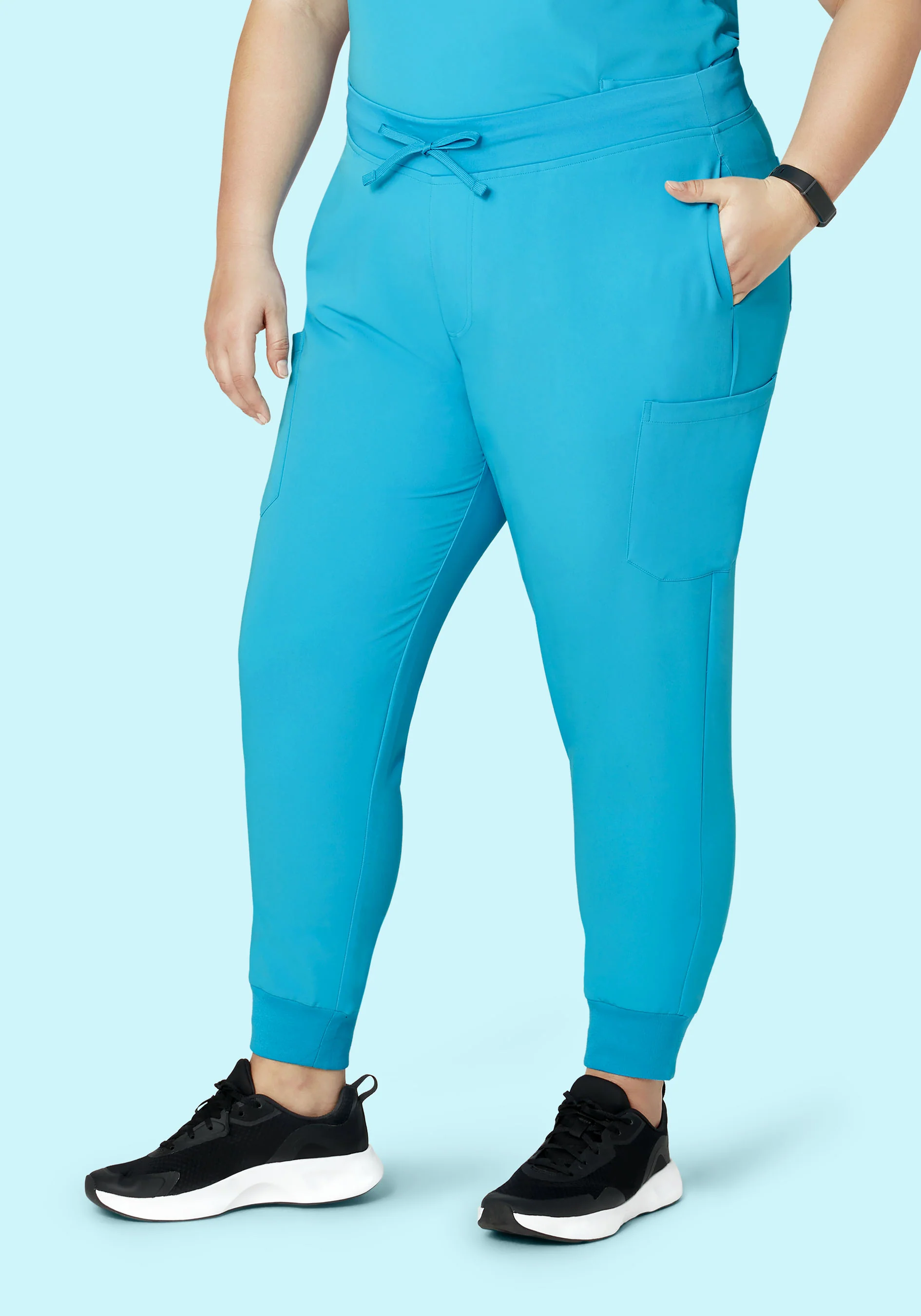 9 Pocket Joggers Pacific Blue - Image 6
