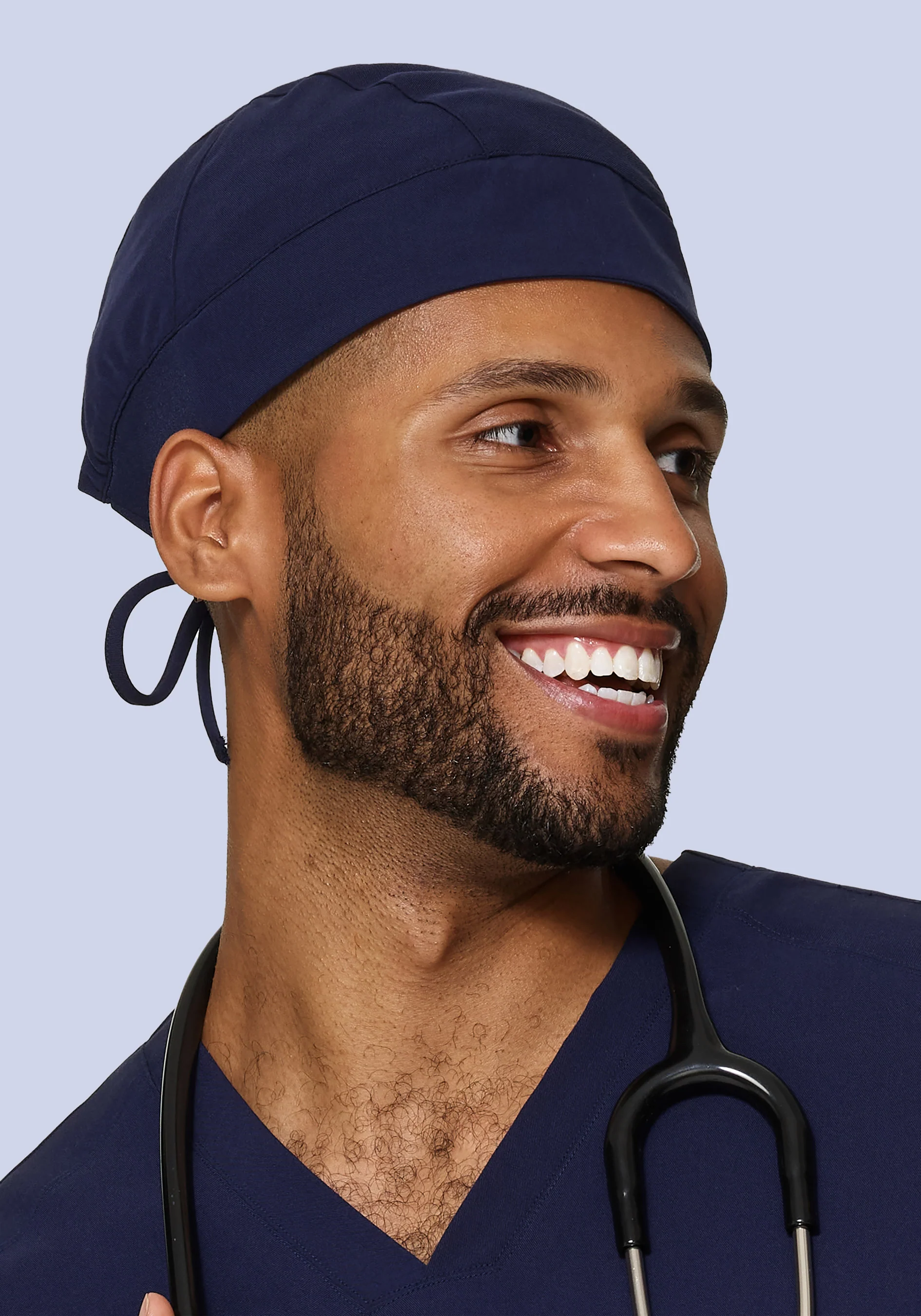 Contemporary Scrub Cap Navy - Image 3