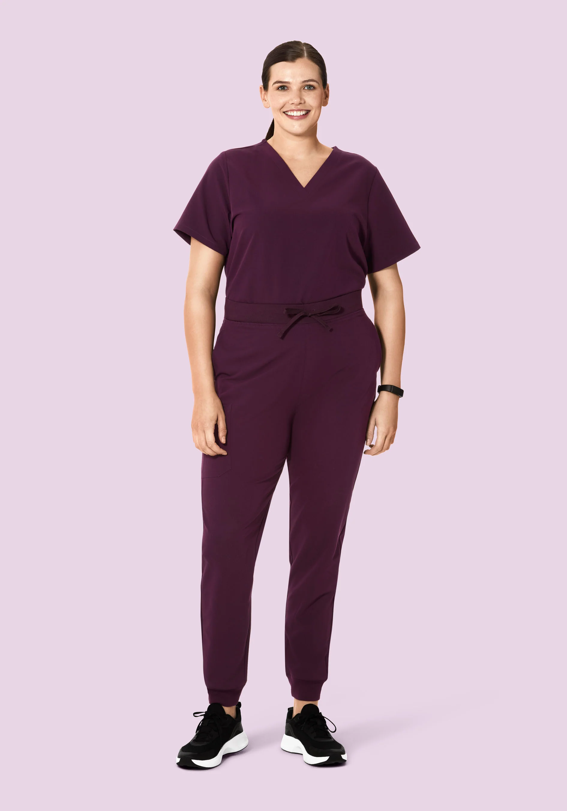 High Waisted Joggers Açaí - Image 8