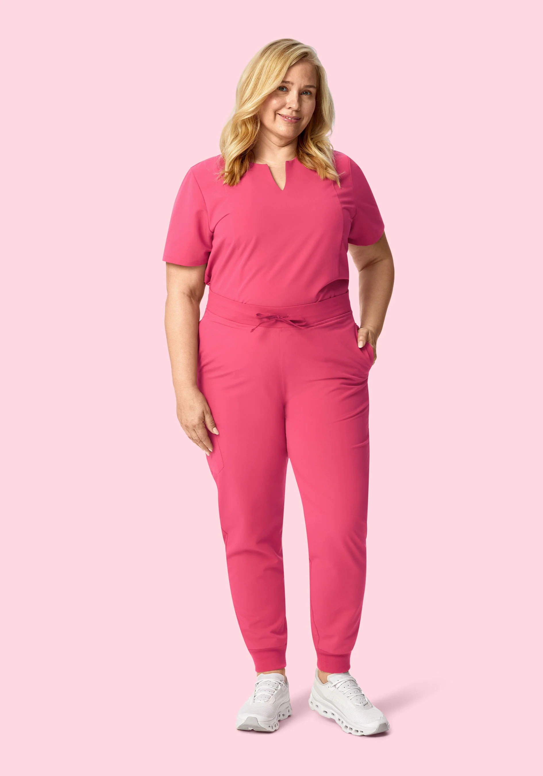 High Waisted Joggers Carmine - Image 6