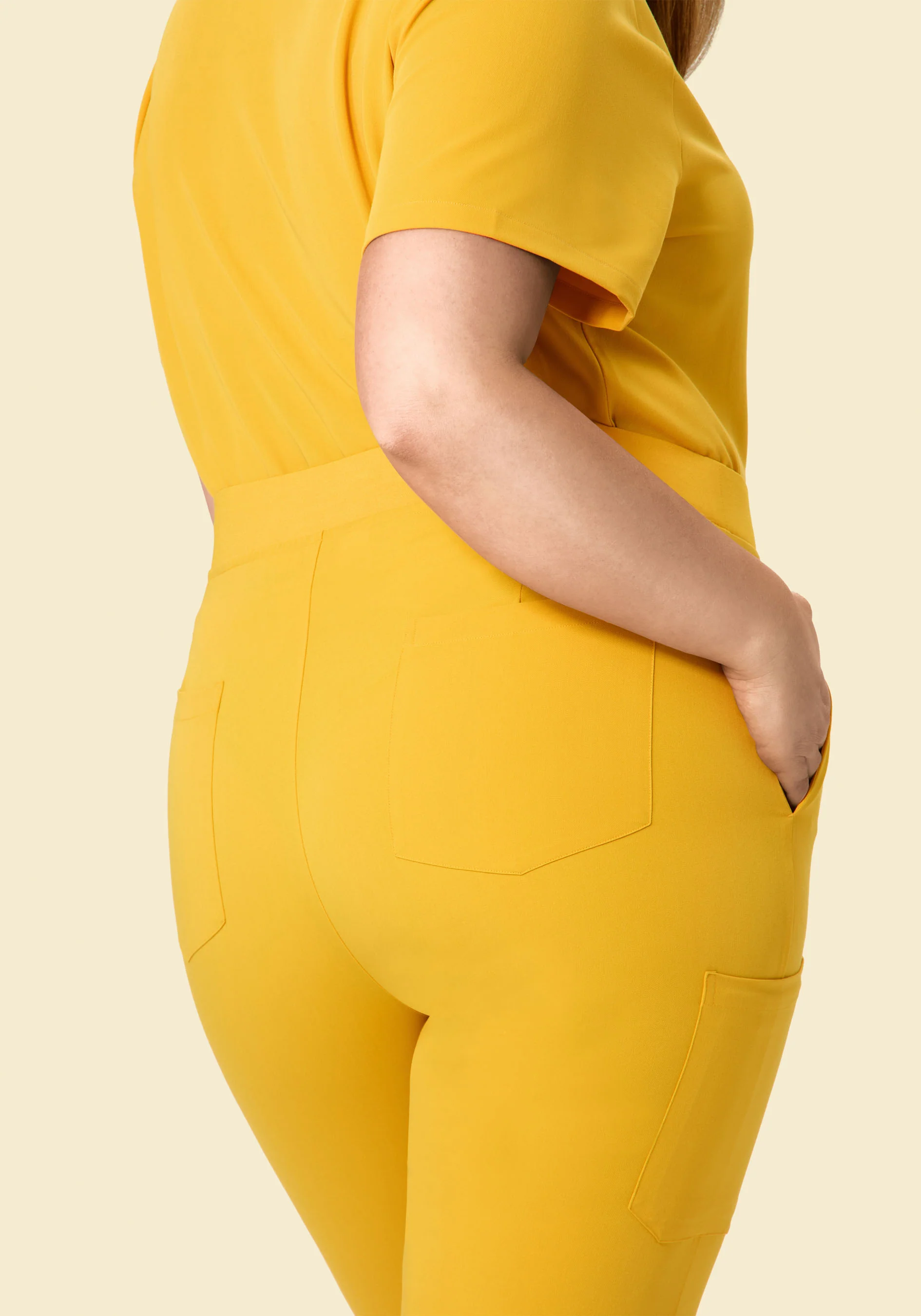 High Waisted Joggers Dijon - Image 4