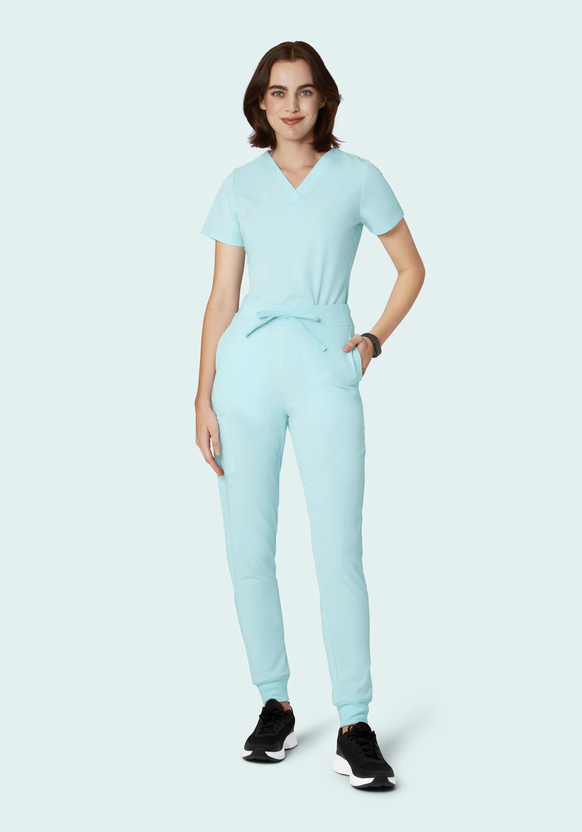 High Waisted Joggers Glacier - Image 2