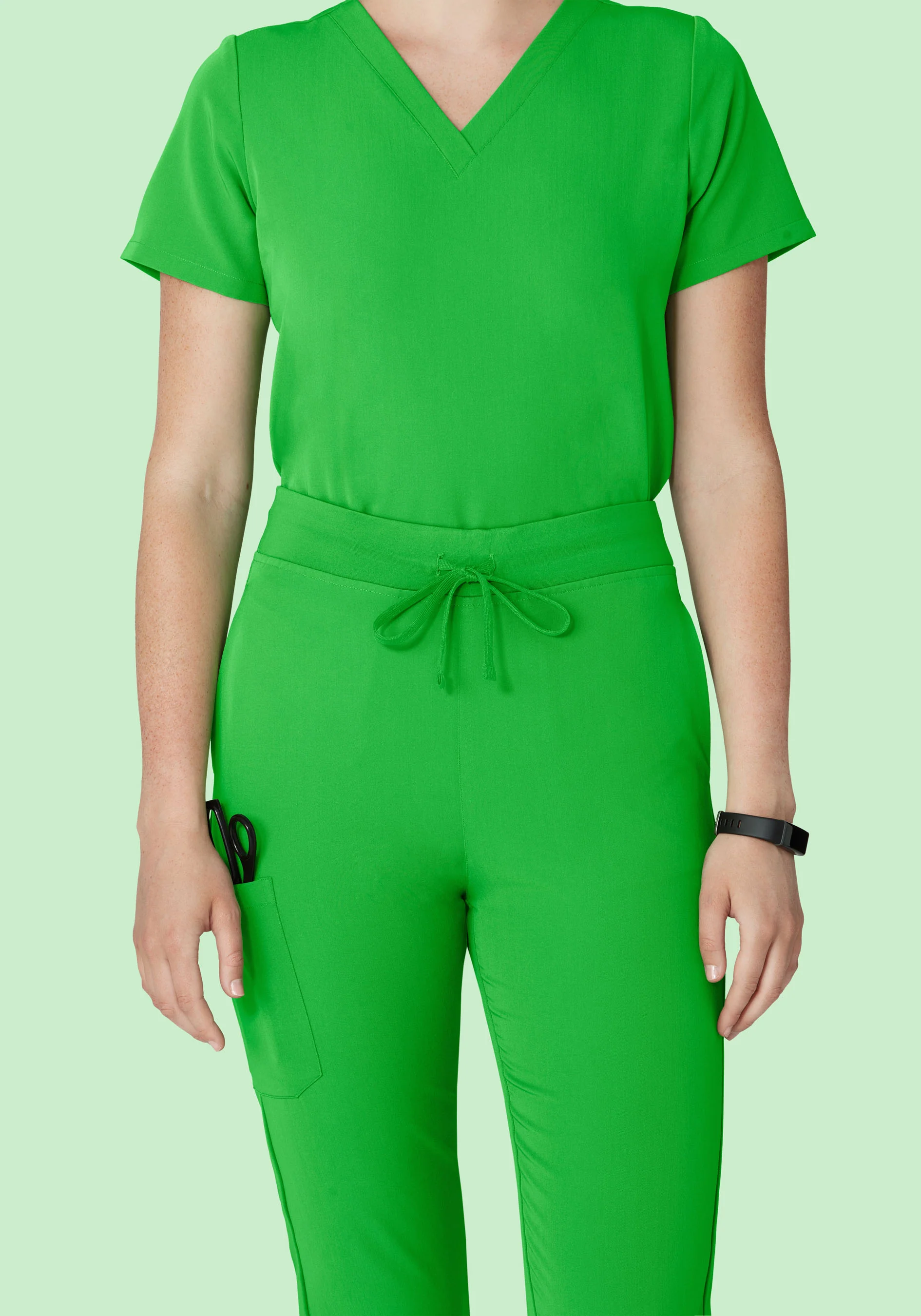 High Waisted Joggers Kelly Green - Image 3