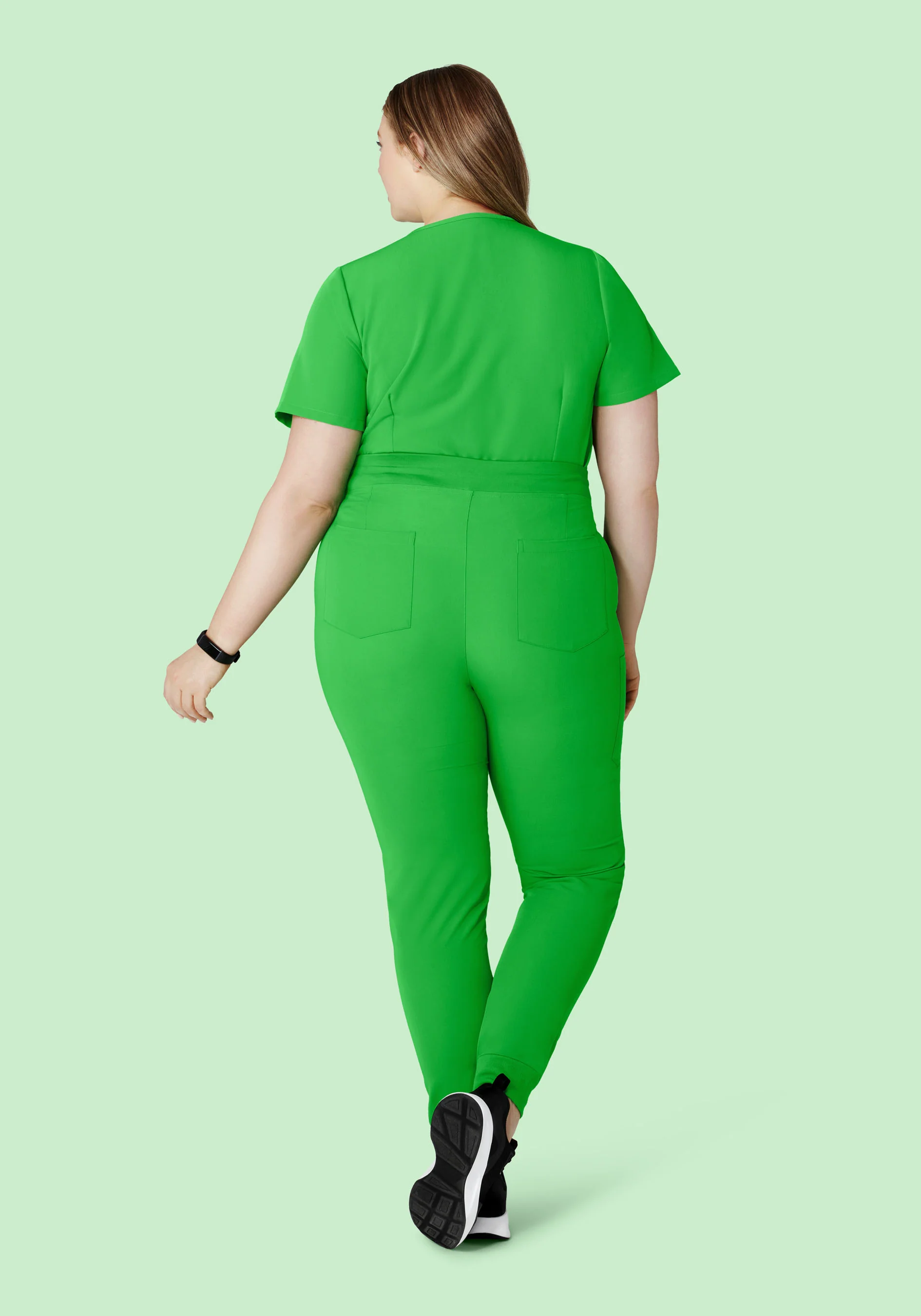 High Waisted Joggers Kelly Green - Image 9