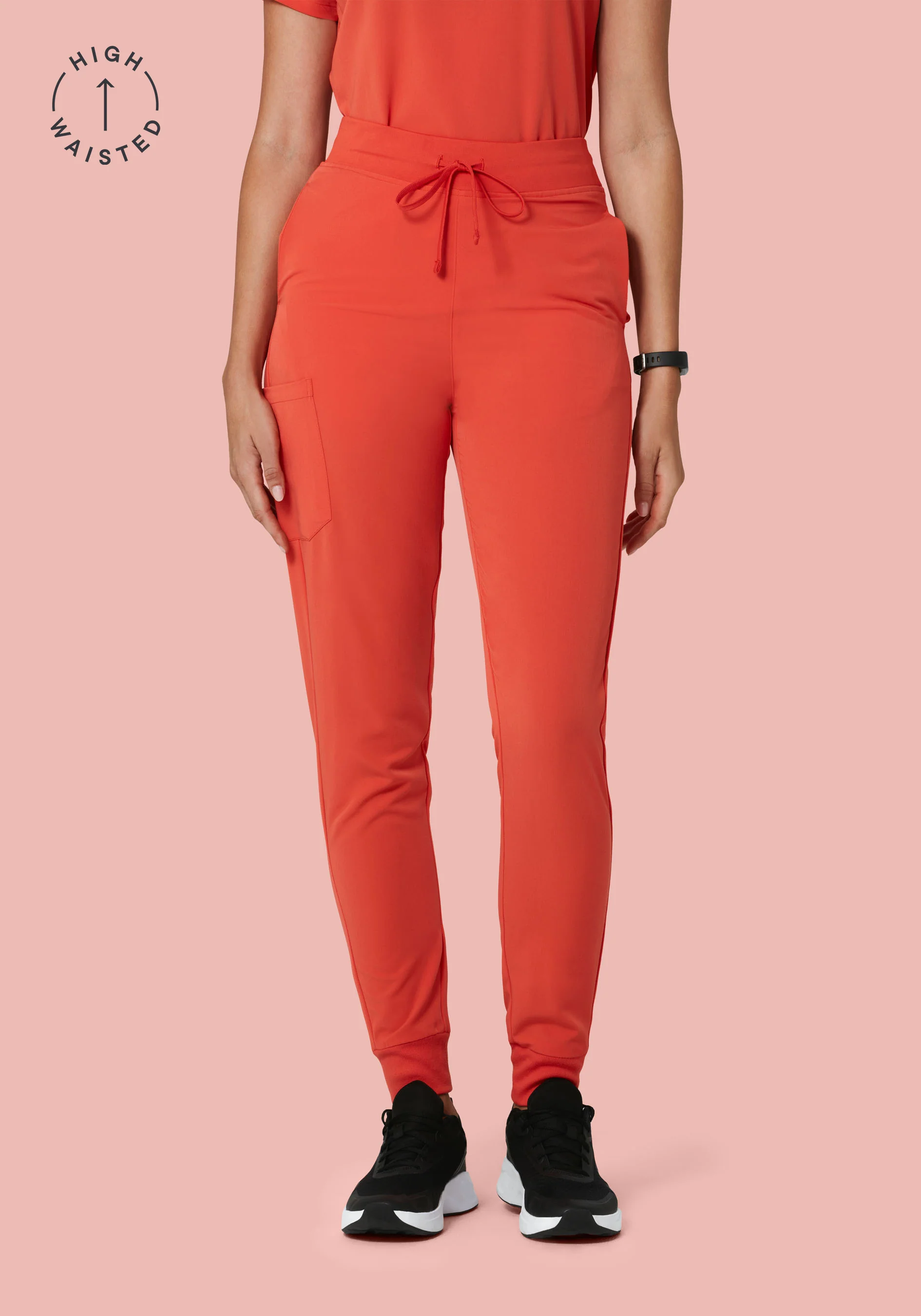 High Waisted Joggers Terracotta