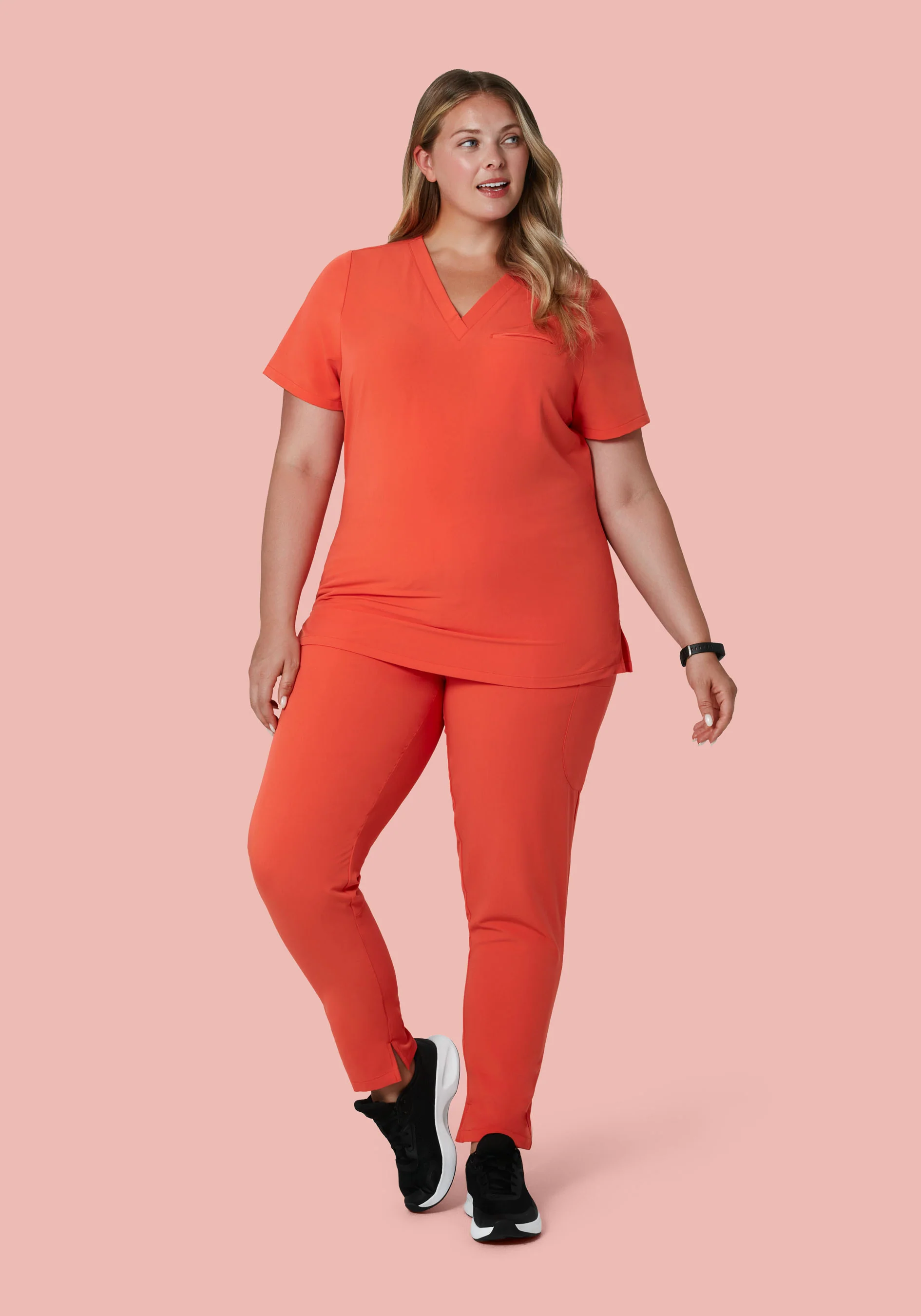 High Waisted Joggers Terracotta - Image 8