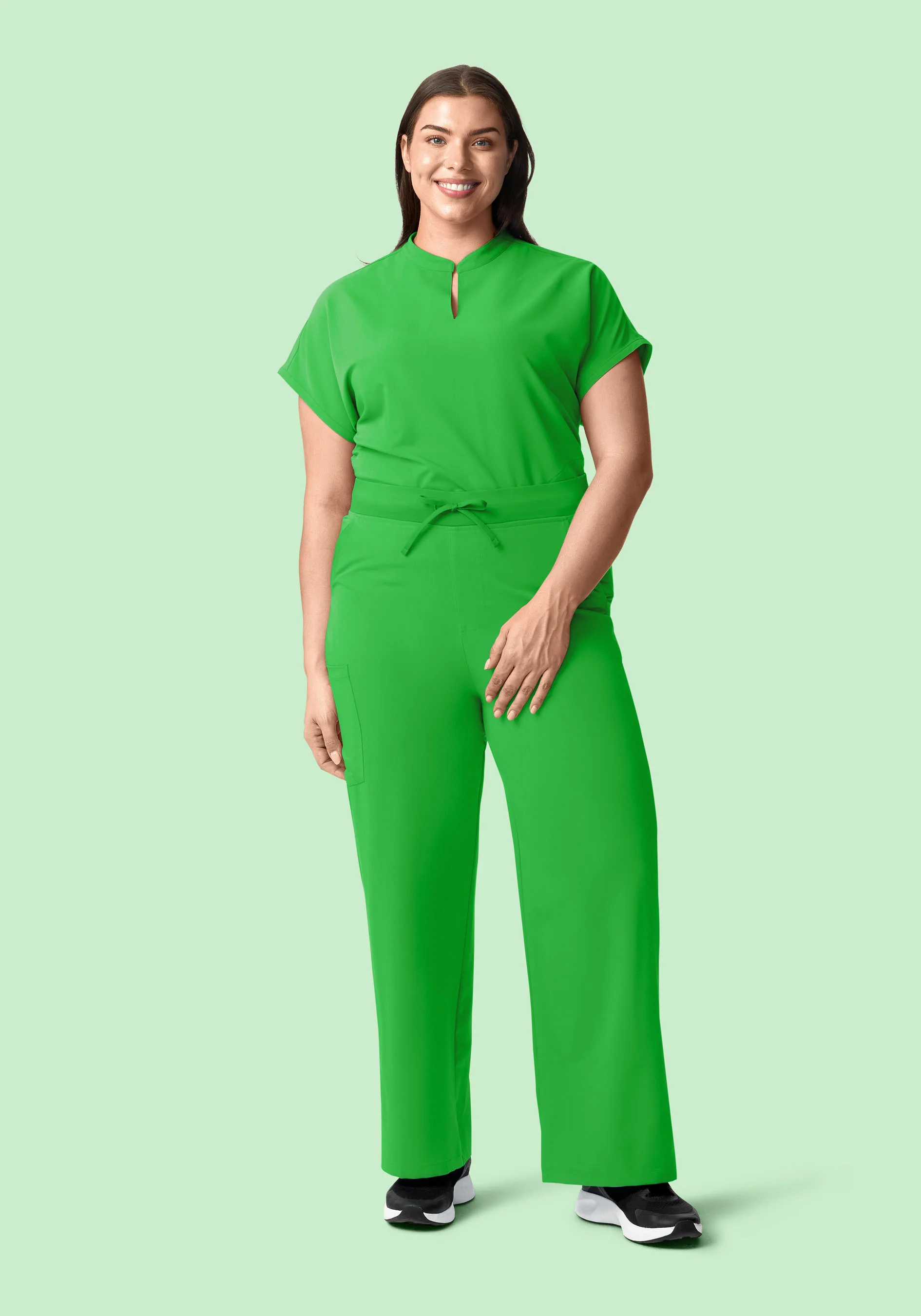 High Waisted Wide Leg Kelly Green - Image 5