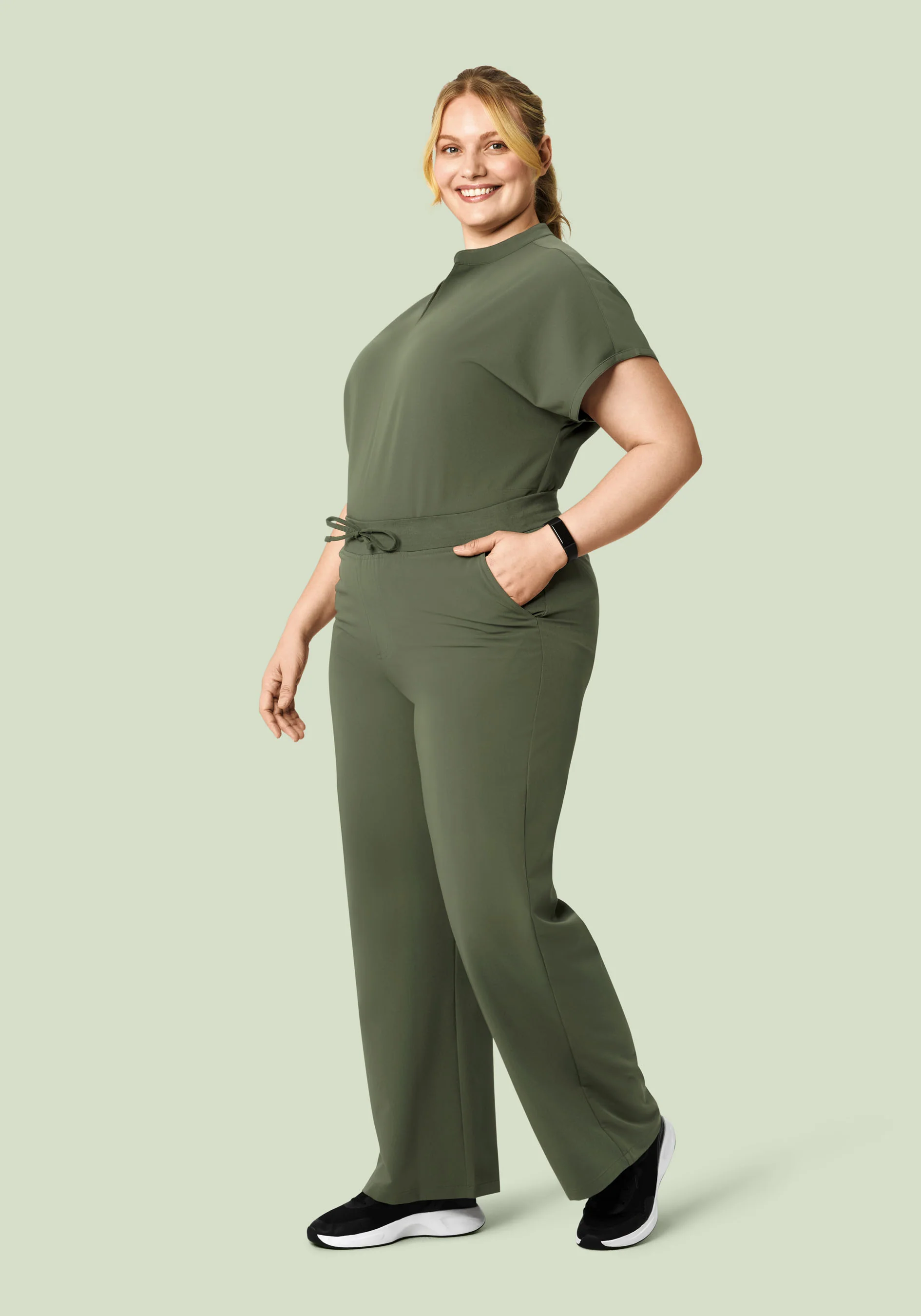 High Waisted Wide Leg Thyme - Image 6