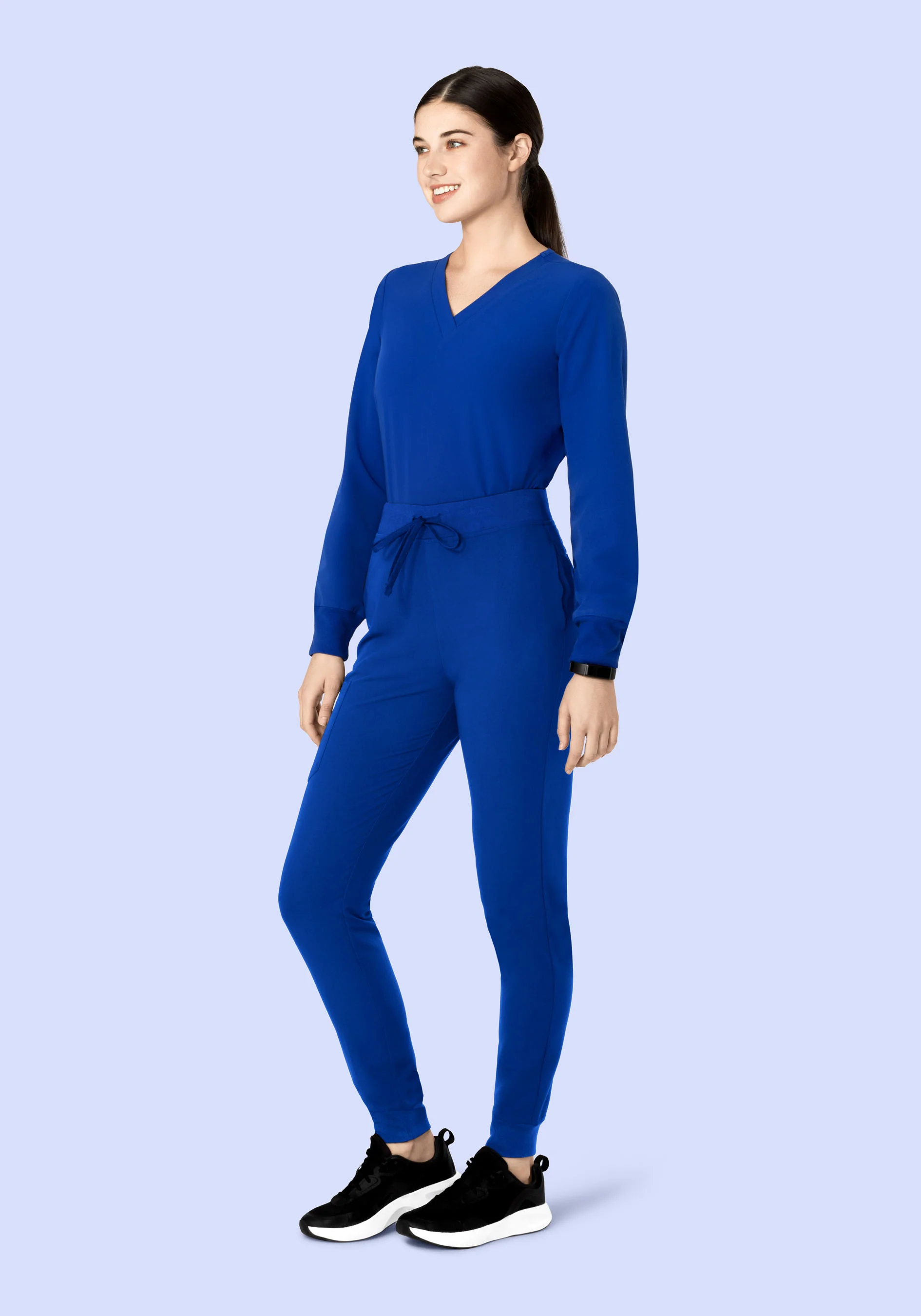 Long Sleeve 6 Pocket Top Galaxy Blue - Image 3
