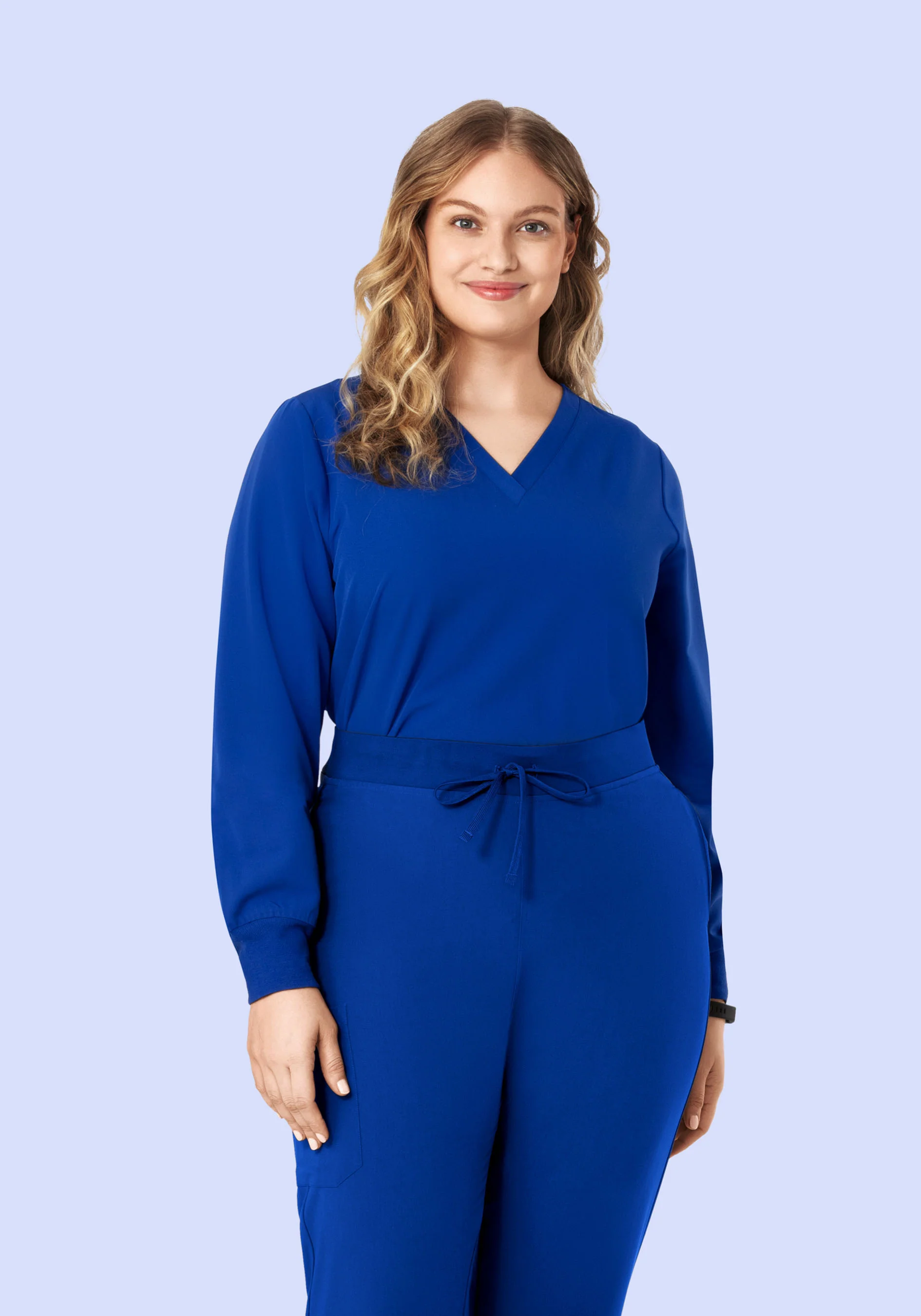 Long Sleeve 6 Pocket Top Galaxy Blue - Image 6