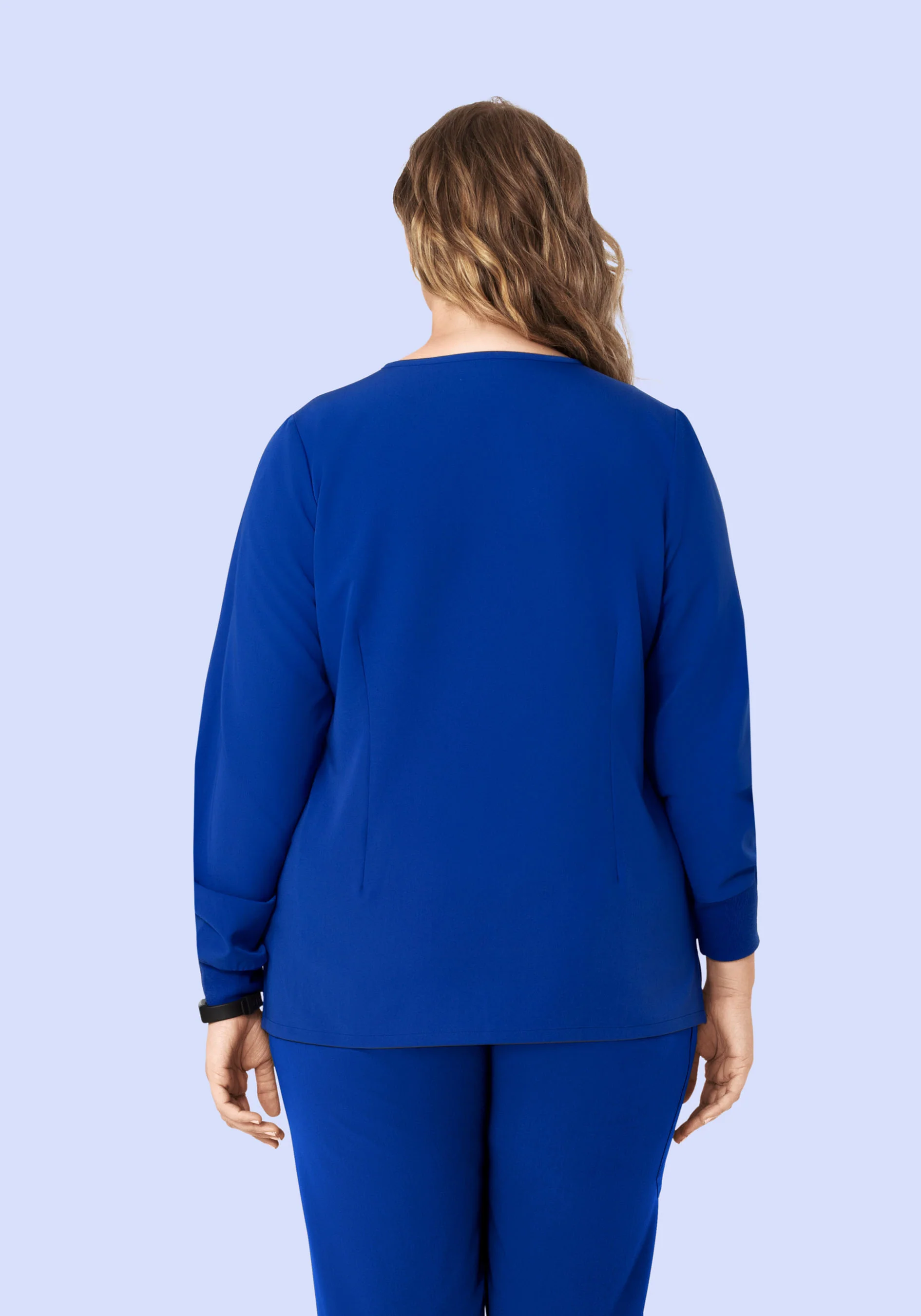 Long Sleeve 6 Pocket Top Galaxy Blue - Image 8