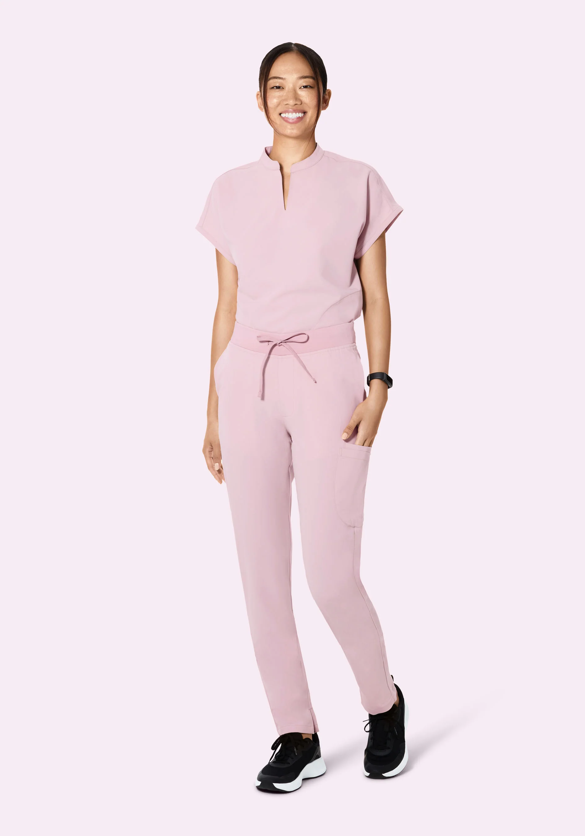 Mandarin Dolman Top Blush Blossom - Image 3