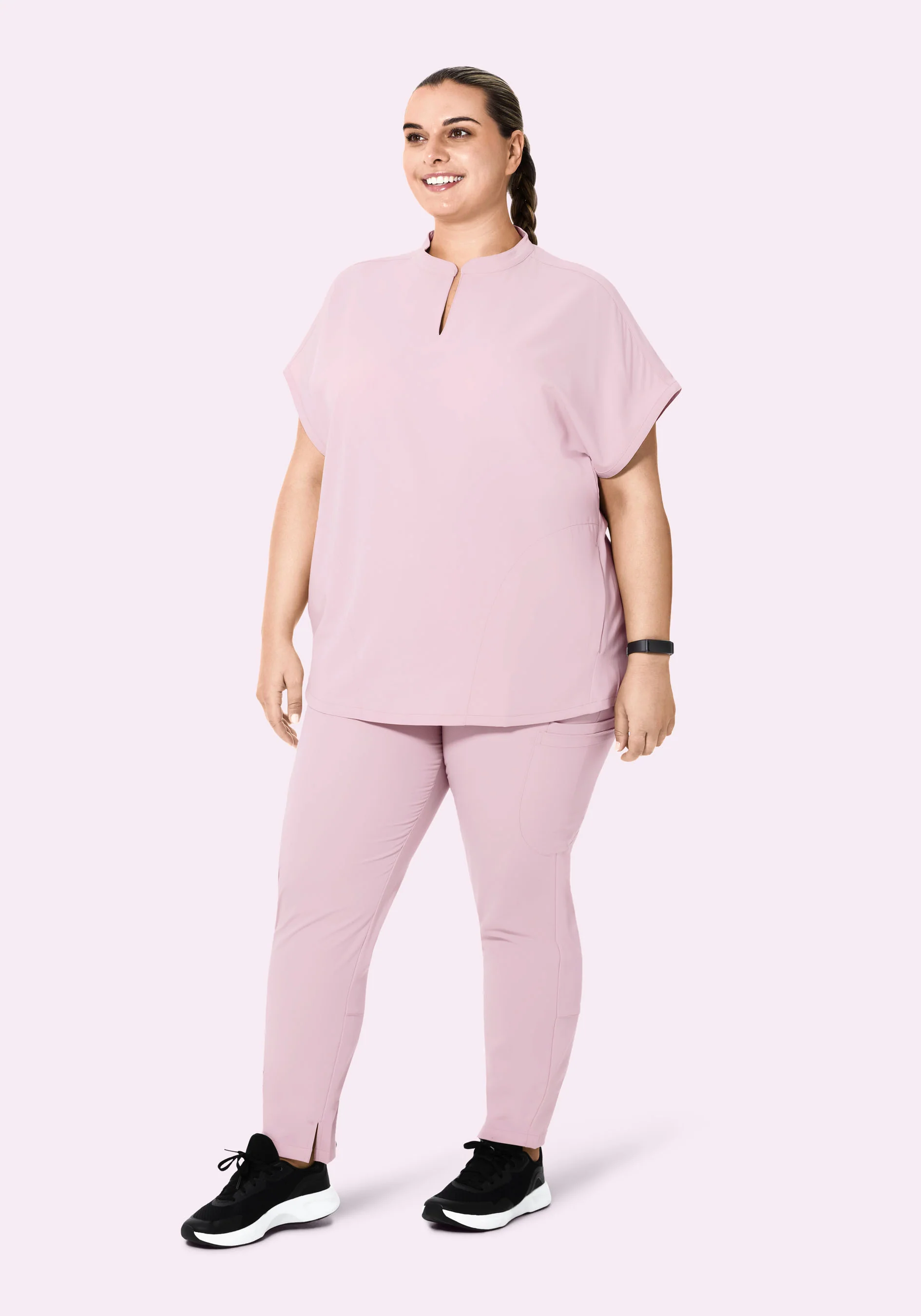 Mandarin Dolman Top Blush Blossom - Image 7