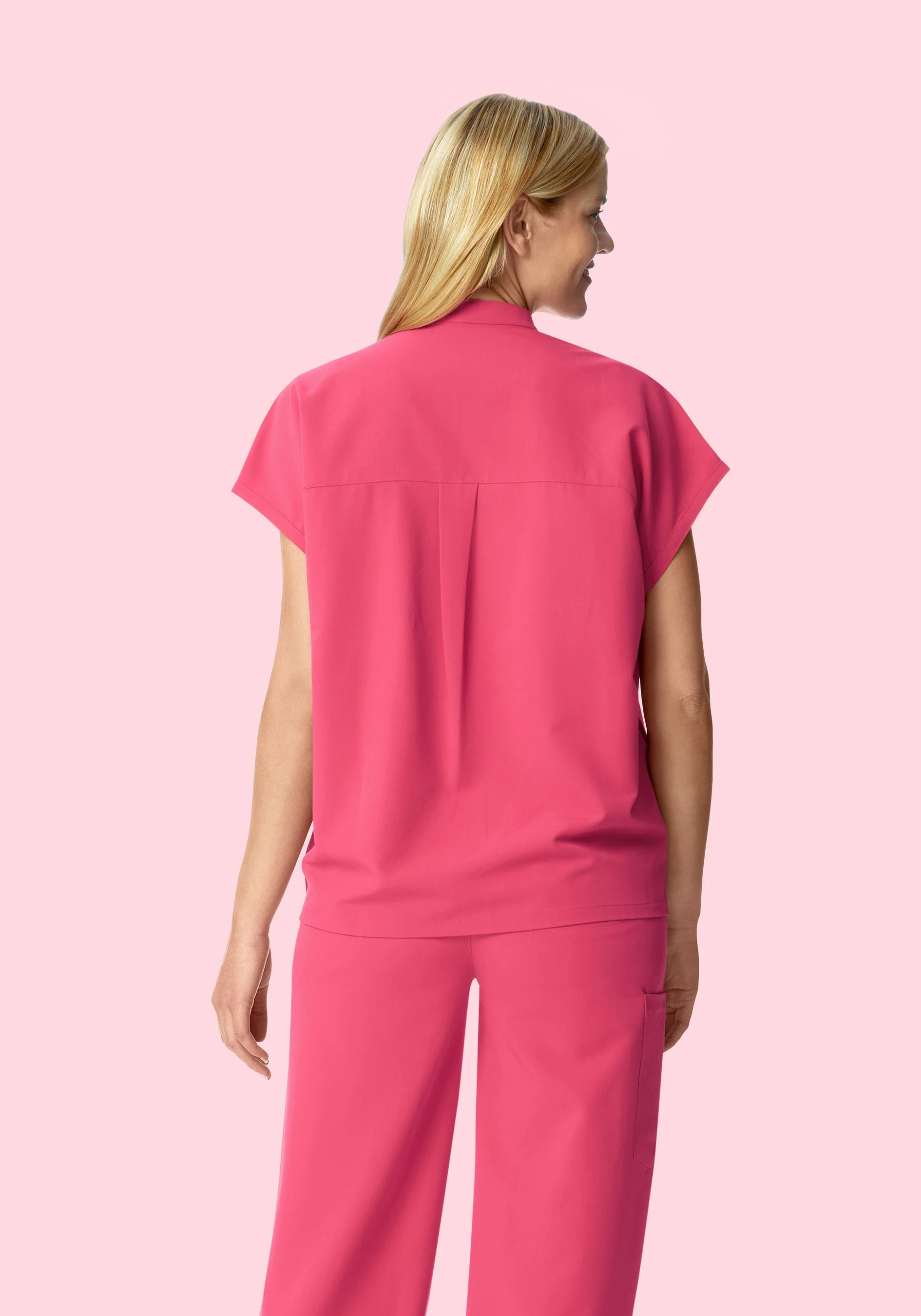 Mandarin Dolman Top Carmine - Image 4