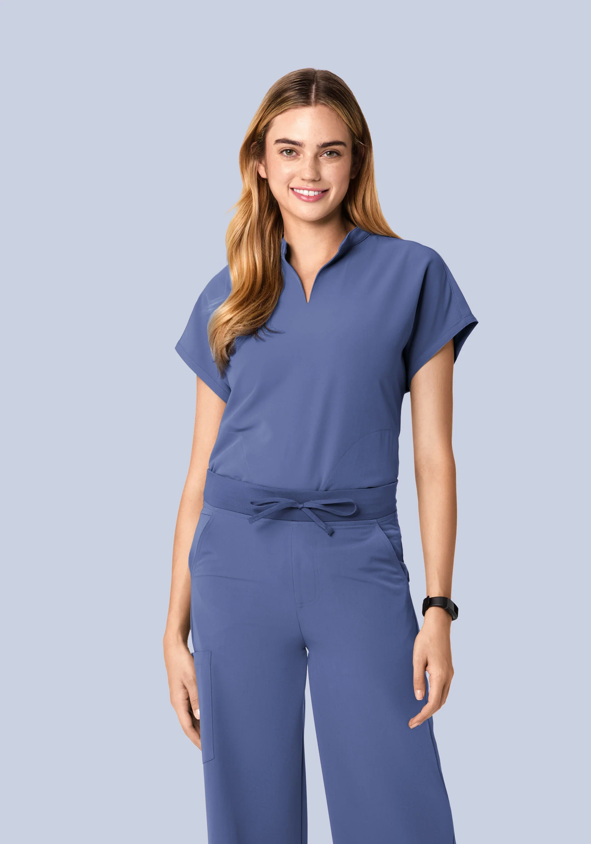 Mandarin Dolman Top Deep Periwinkle - Image 2