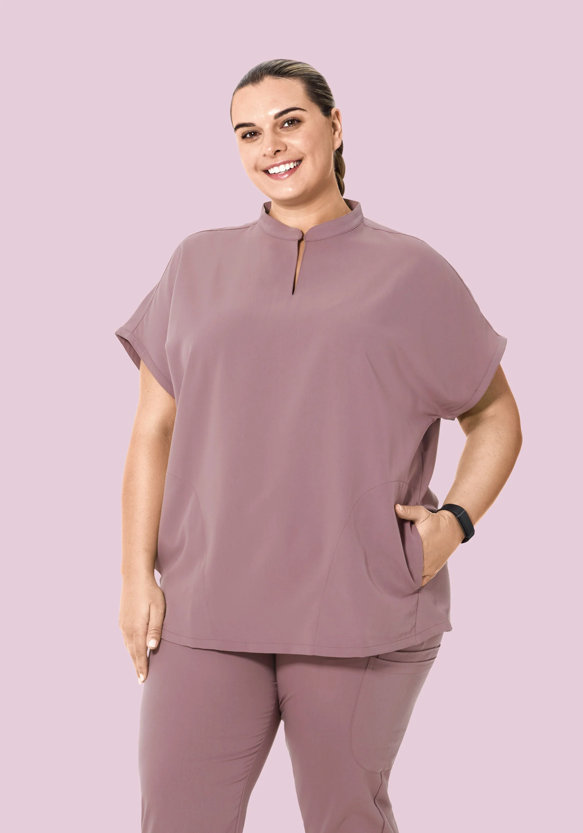 Mandarin Dolman Top Dusk - Image 5