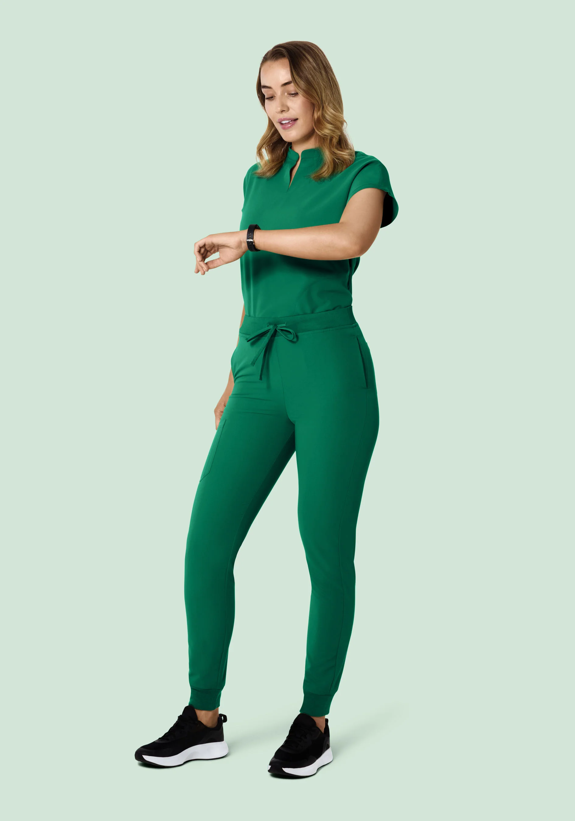 Mandarin Dolman Top Envy Green - Image 3