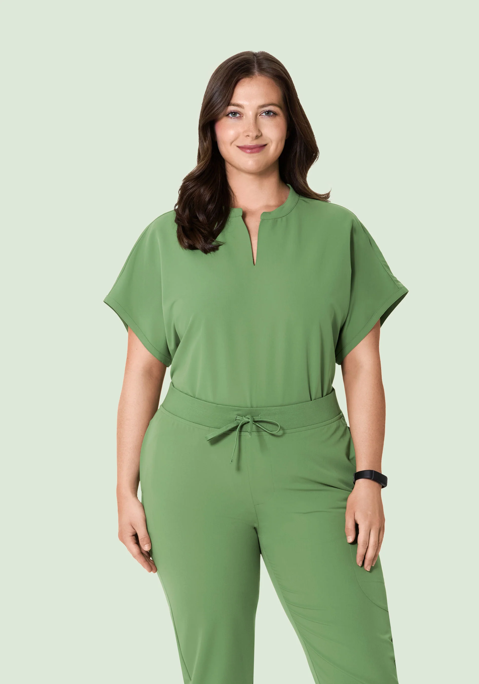 Mandarin Dolman Top Hazel Green - Image 5