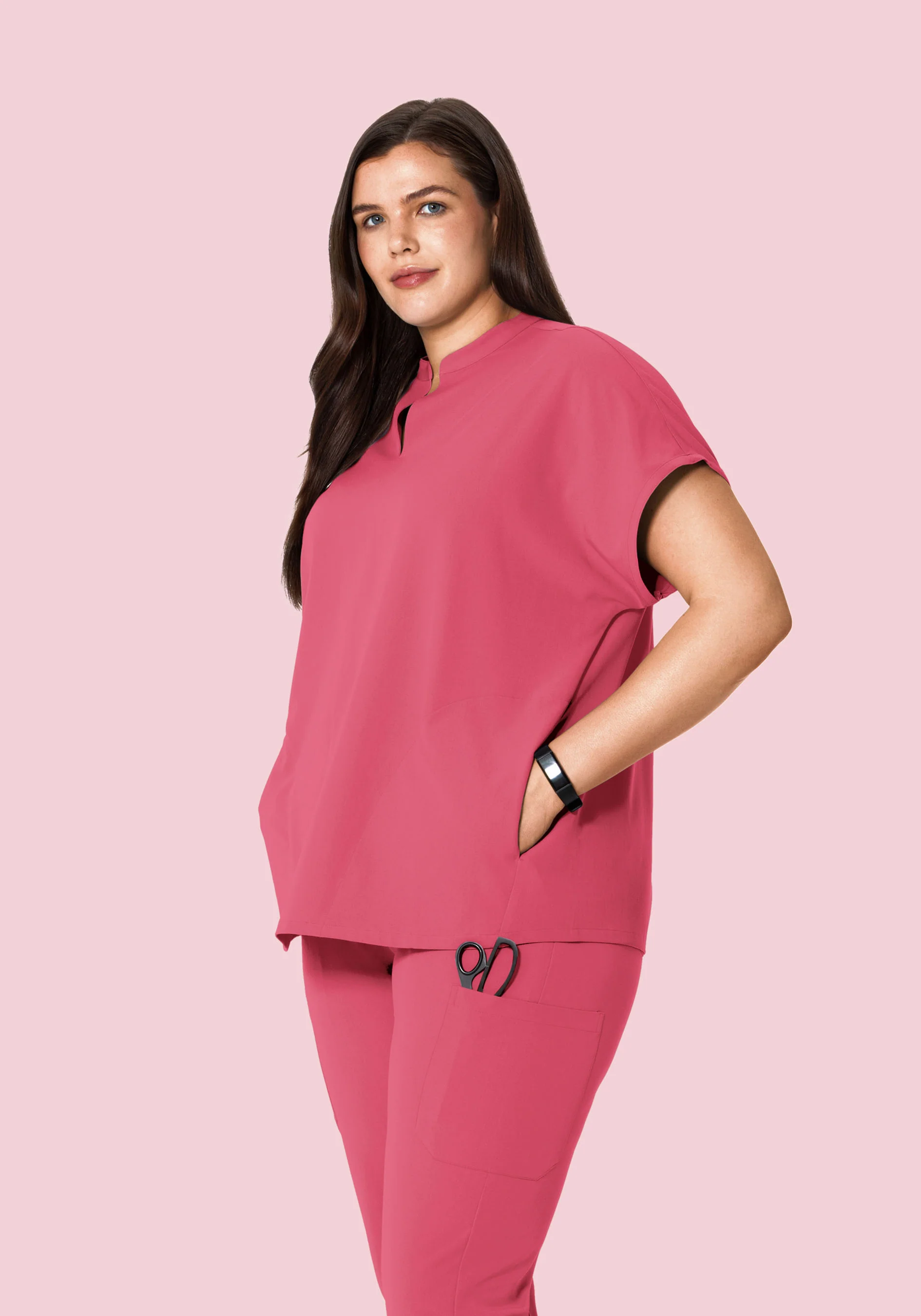 Mandarin Dolman Top Jaipur Pink - Image 5