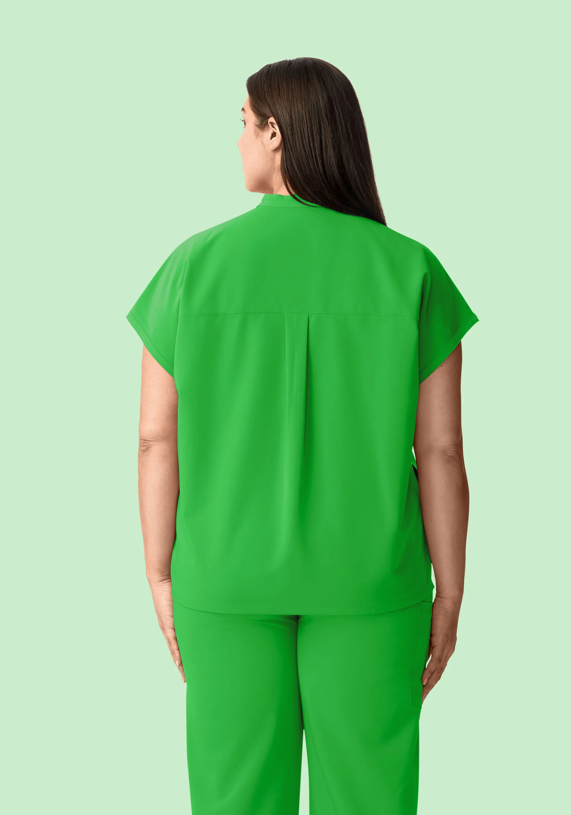 Mandarin Dolman Top Kelly Green - Image 8