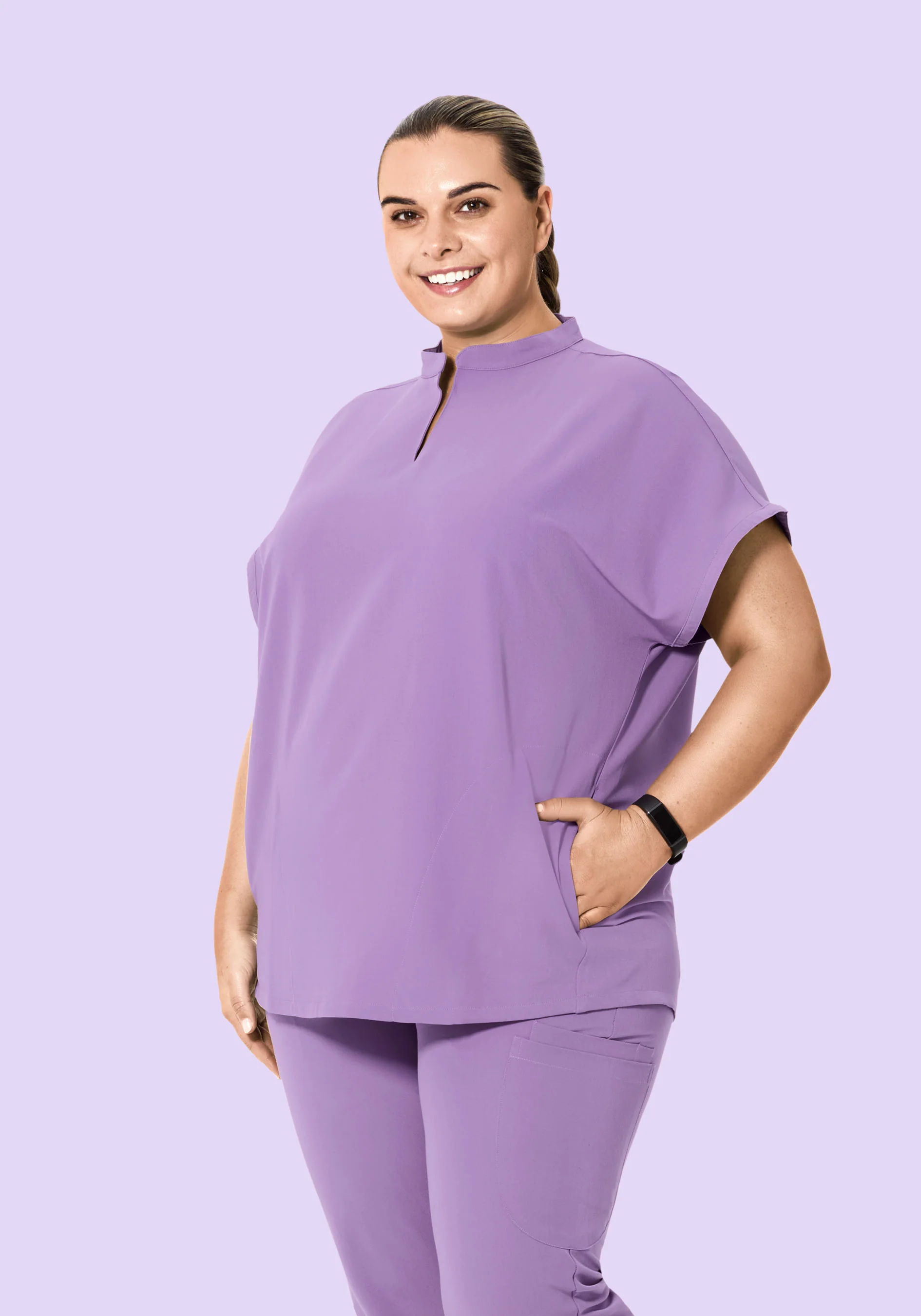 Mandarin Dolman Top Lavender - Image 5