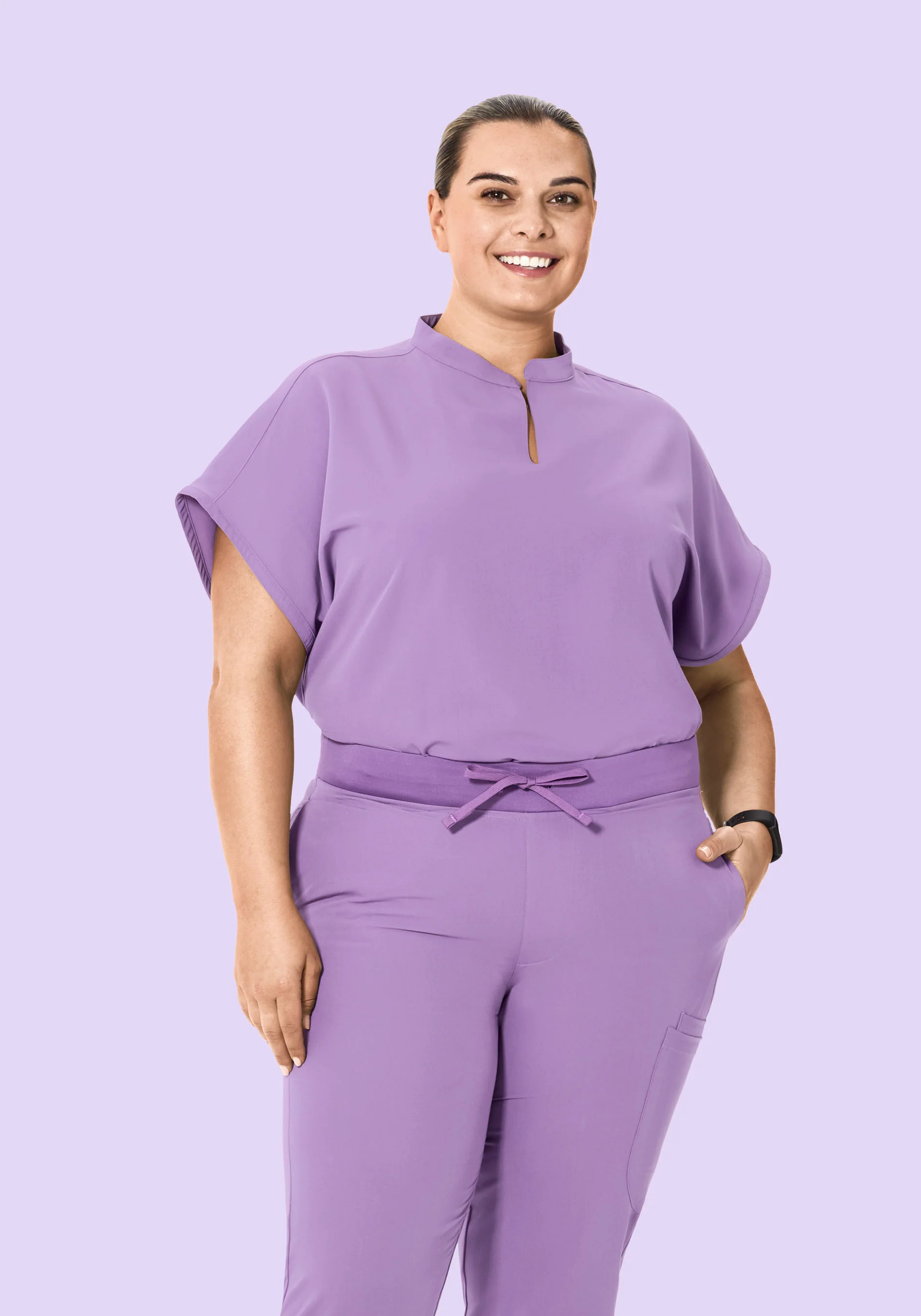 Mandarin Dolman Top Lavender - Image 6