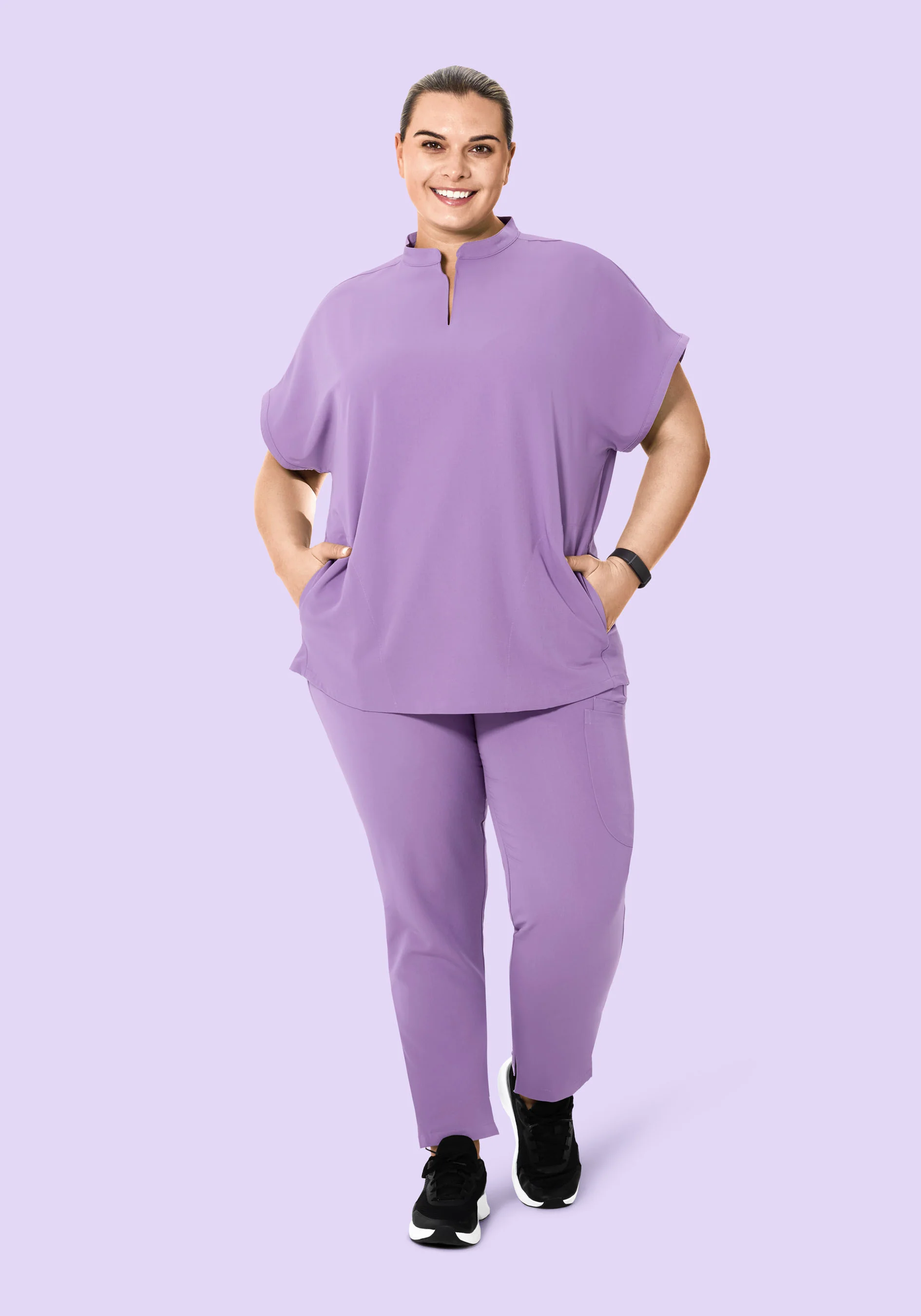 Mandarin Dolman Top Lavender - Image 7