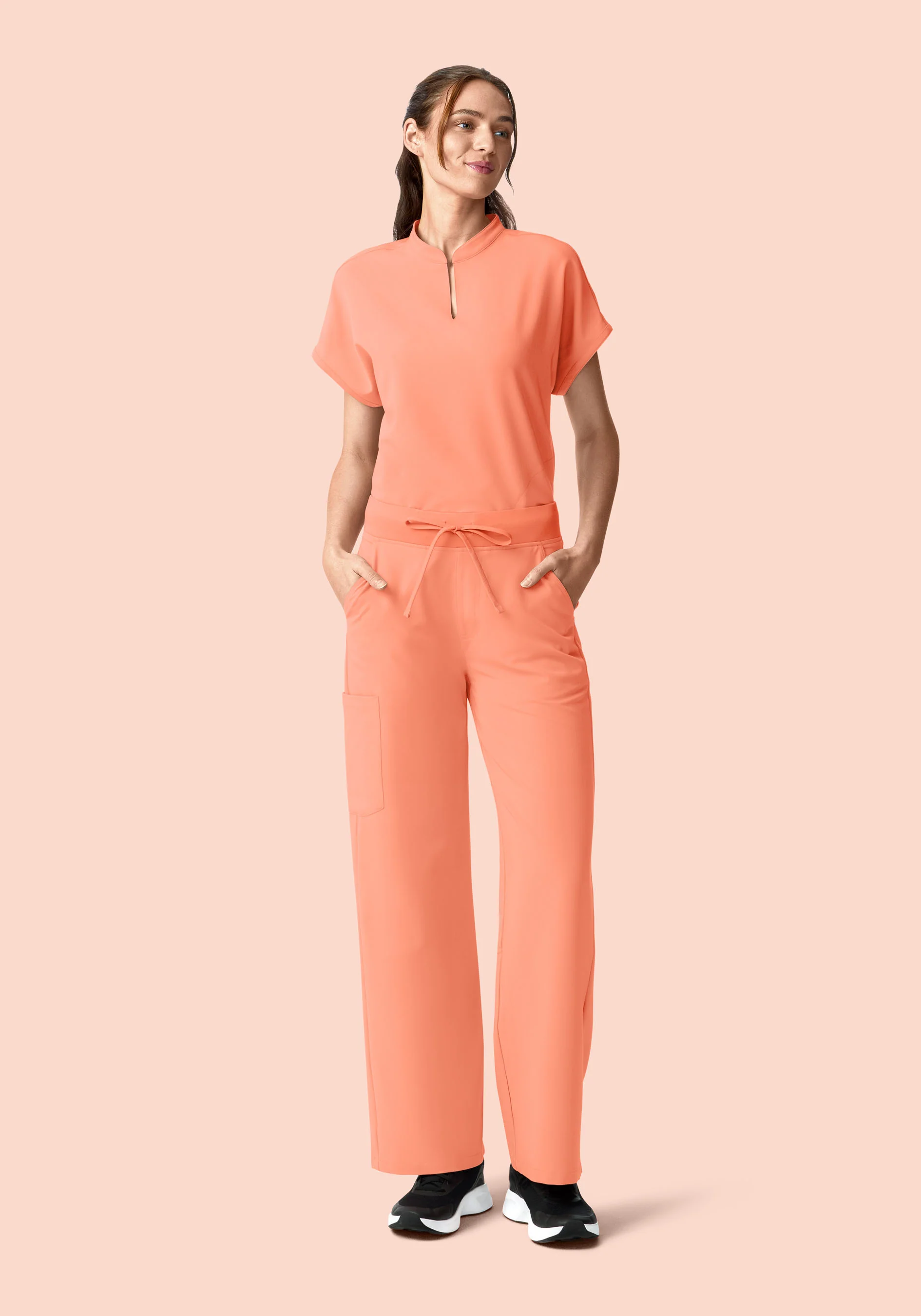 Mandarin Dolman Top Peach - Image 8