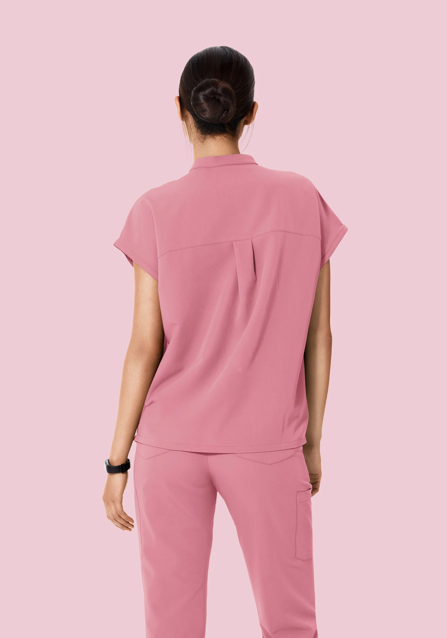 Mandarin Dolman Top Rosé - Image 4