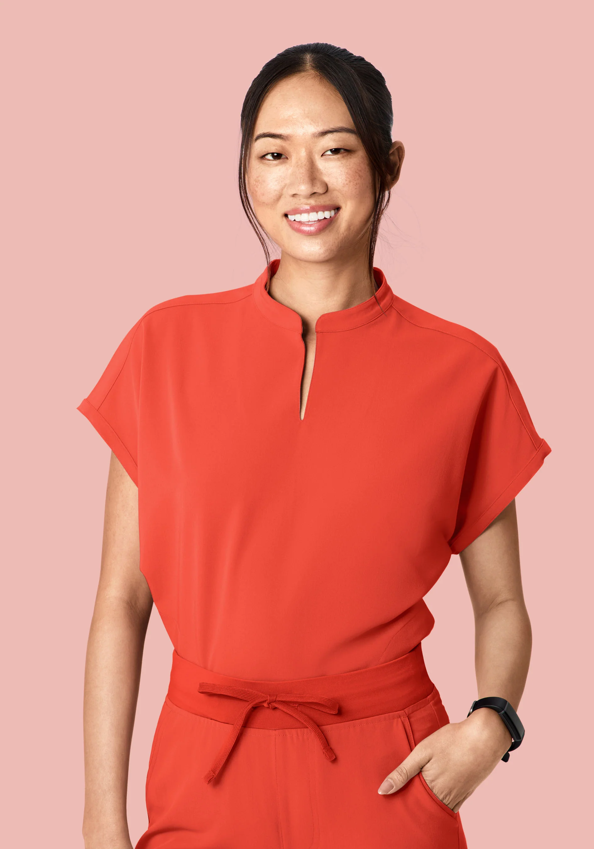 Mandarin Dolman Top Terracotta - Image 3