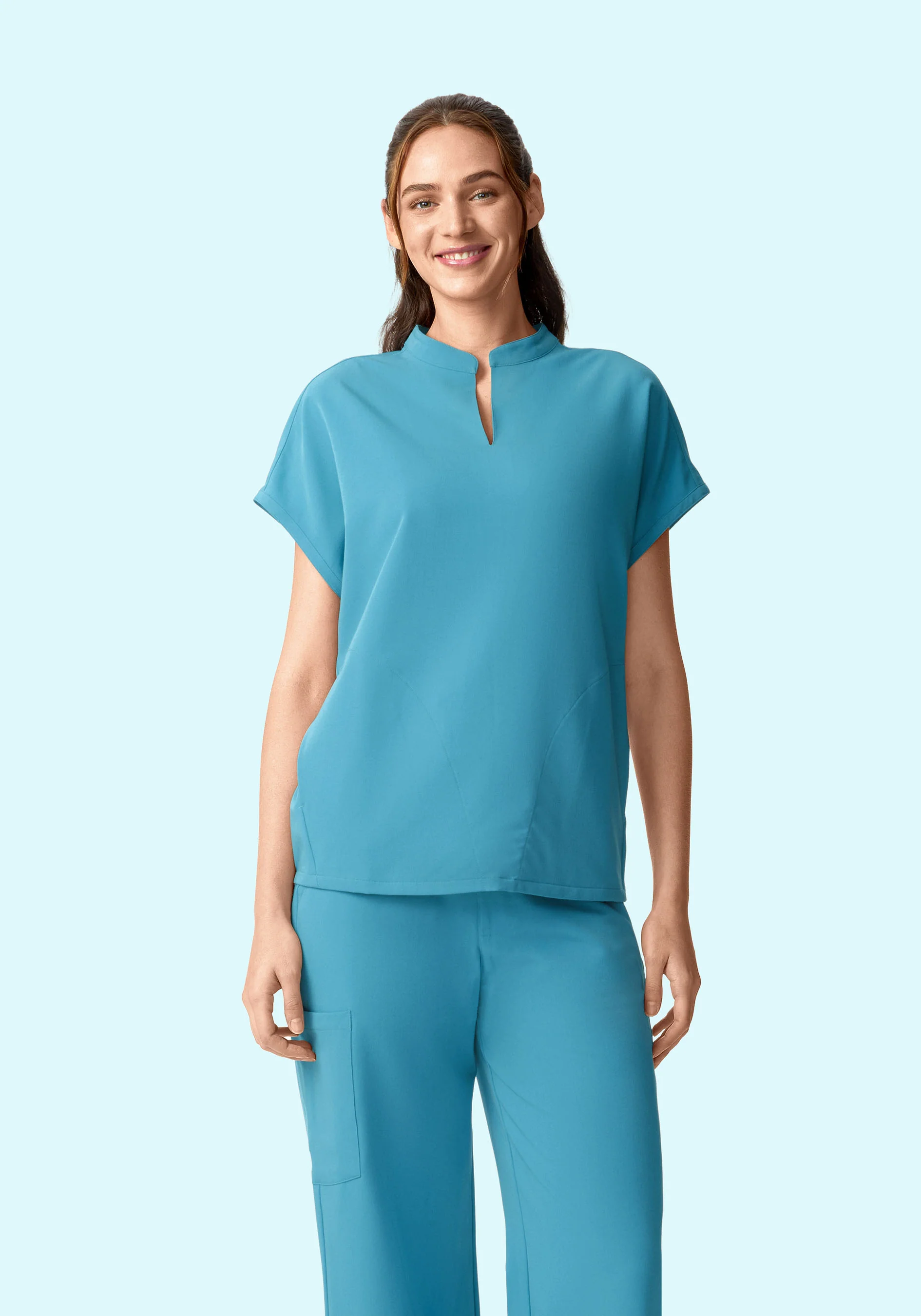 Mandarin Dolman Top Wave